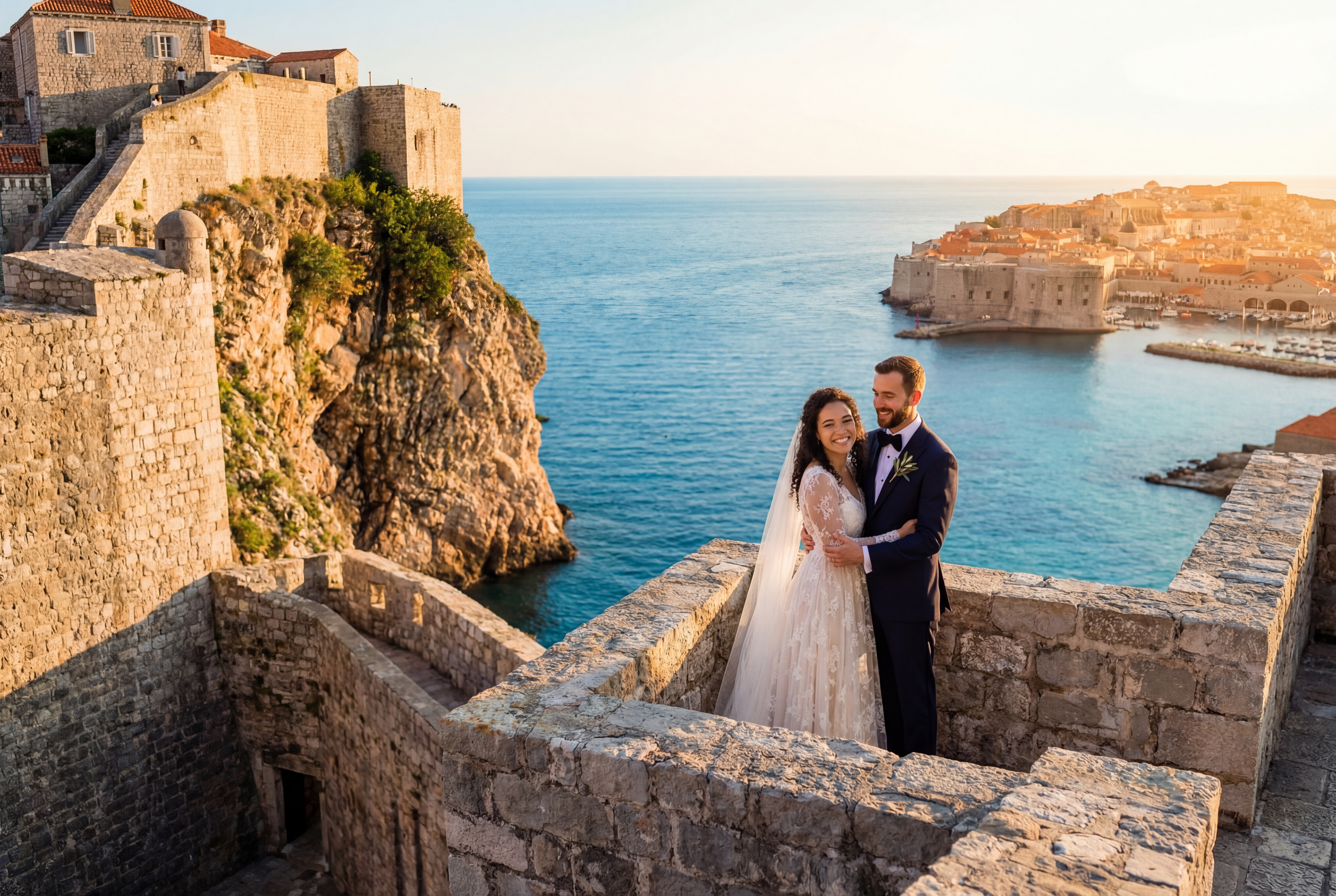 Dubrovnik Lovrijenac Fortress (Fort St. Lawrence) wedding photography