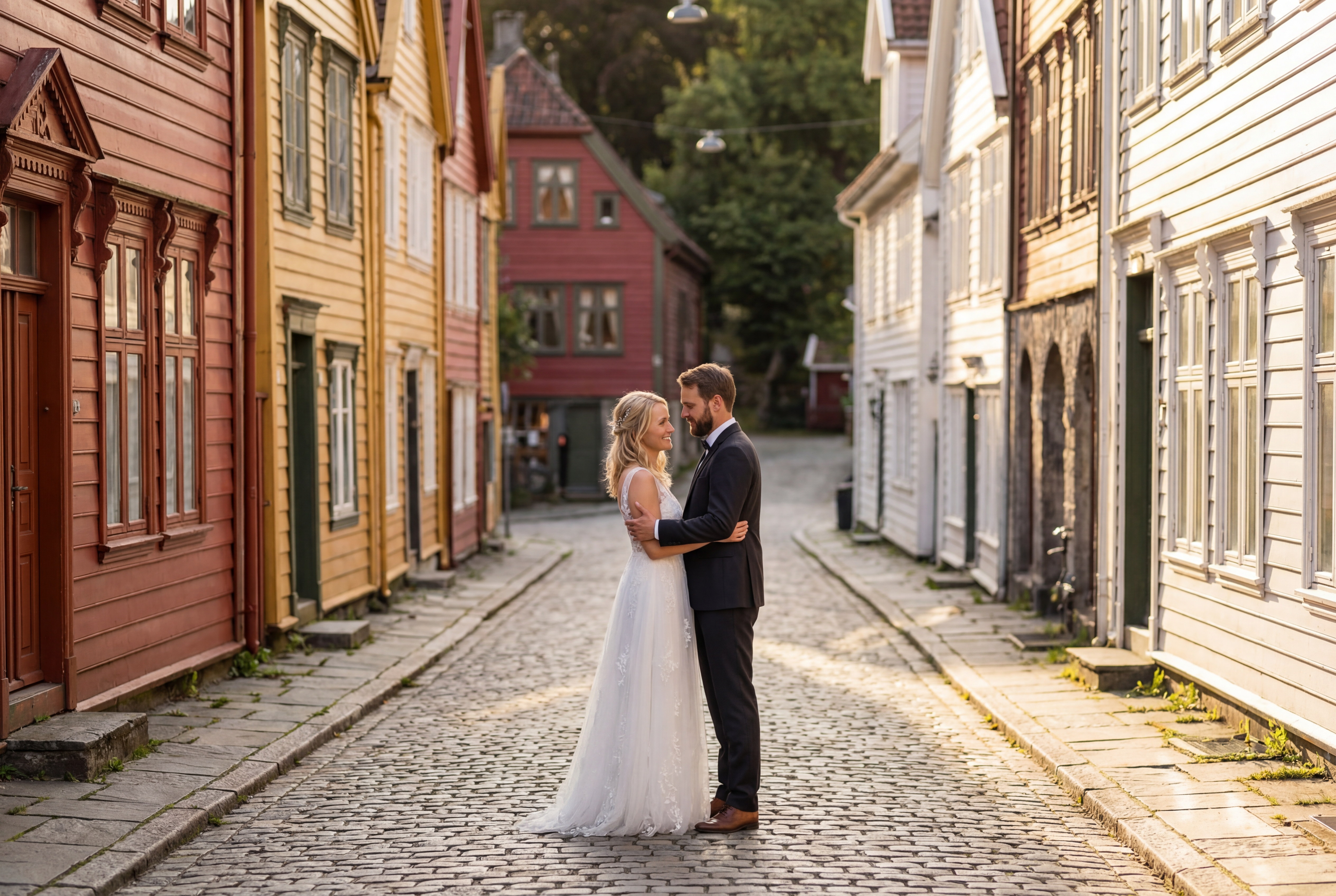 Bergen Old Bergen Museum (Gamle Bergen) wedding photography