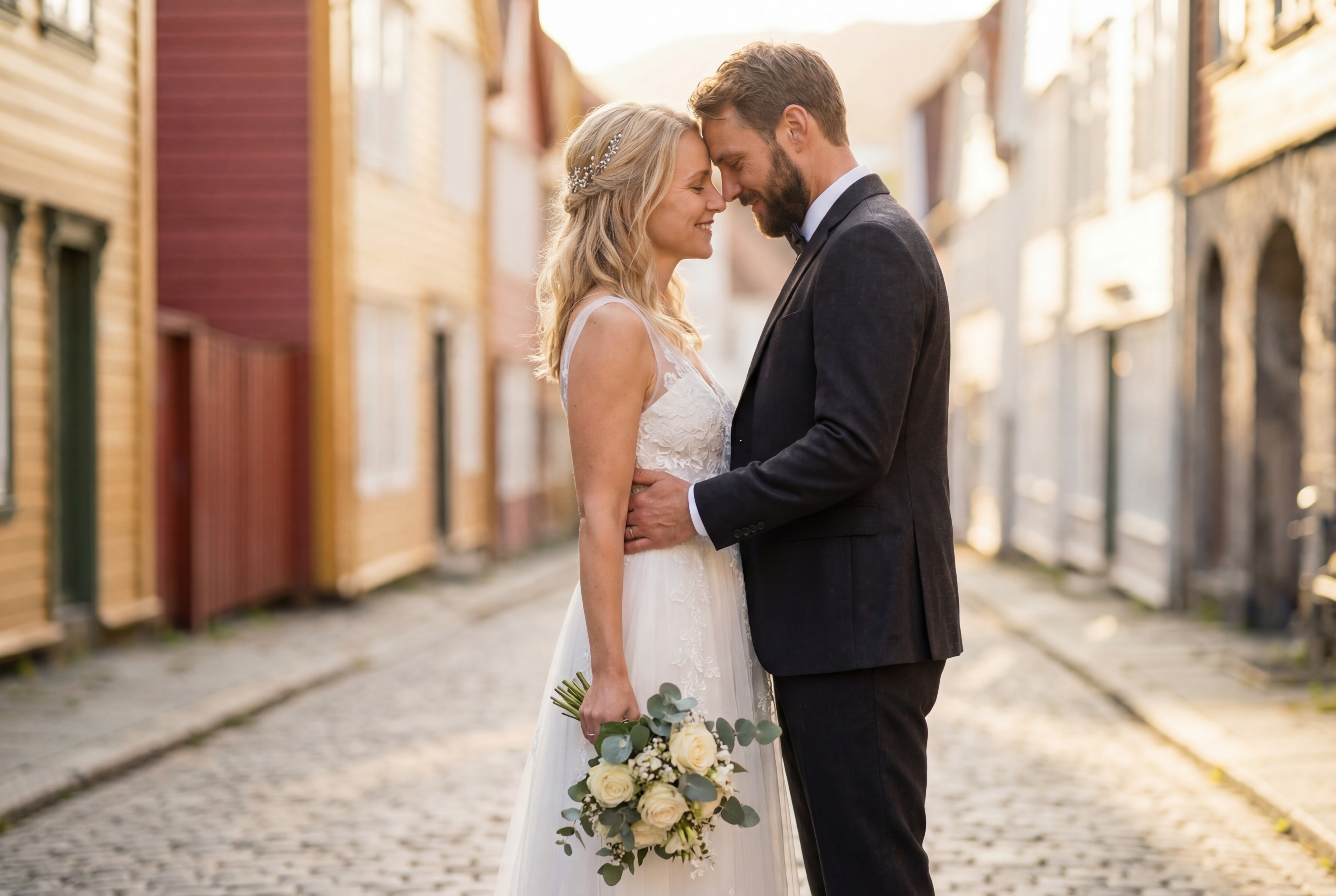 Bergen Old Bergen Museum (Gamle Bergen) wedding photography