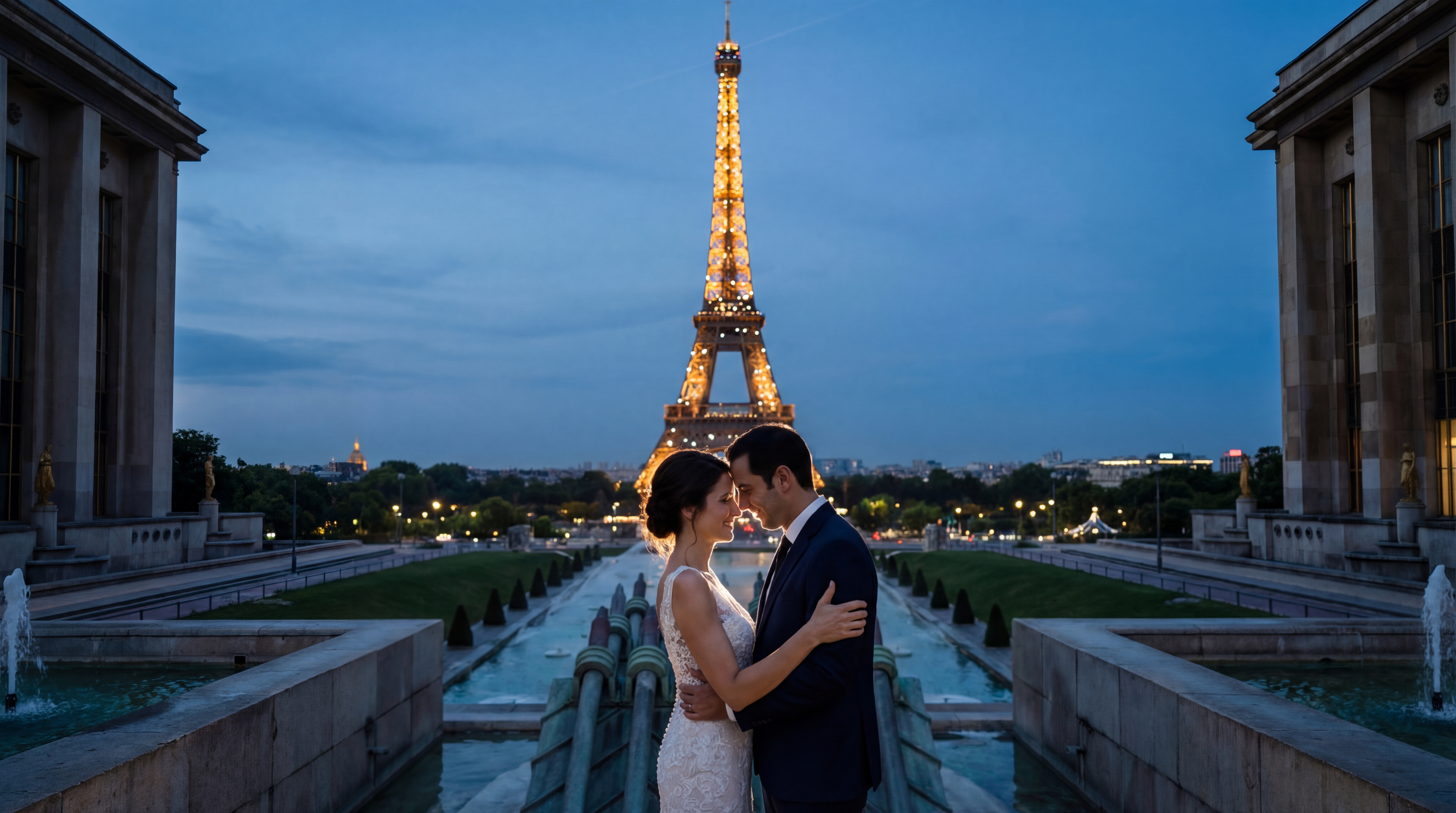 Paris Eiffel Tower (Champ de Mars & Trocadéro) wedding photography