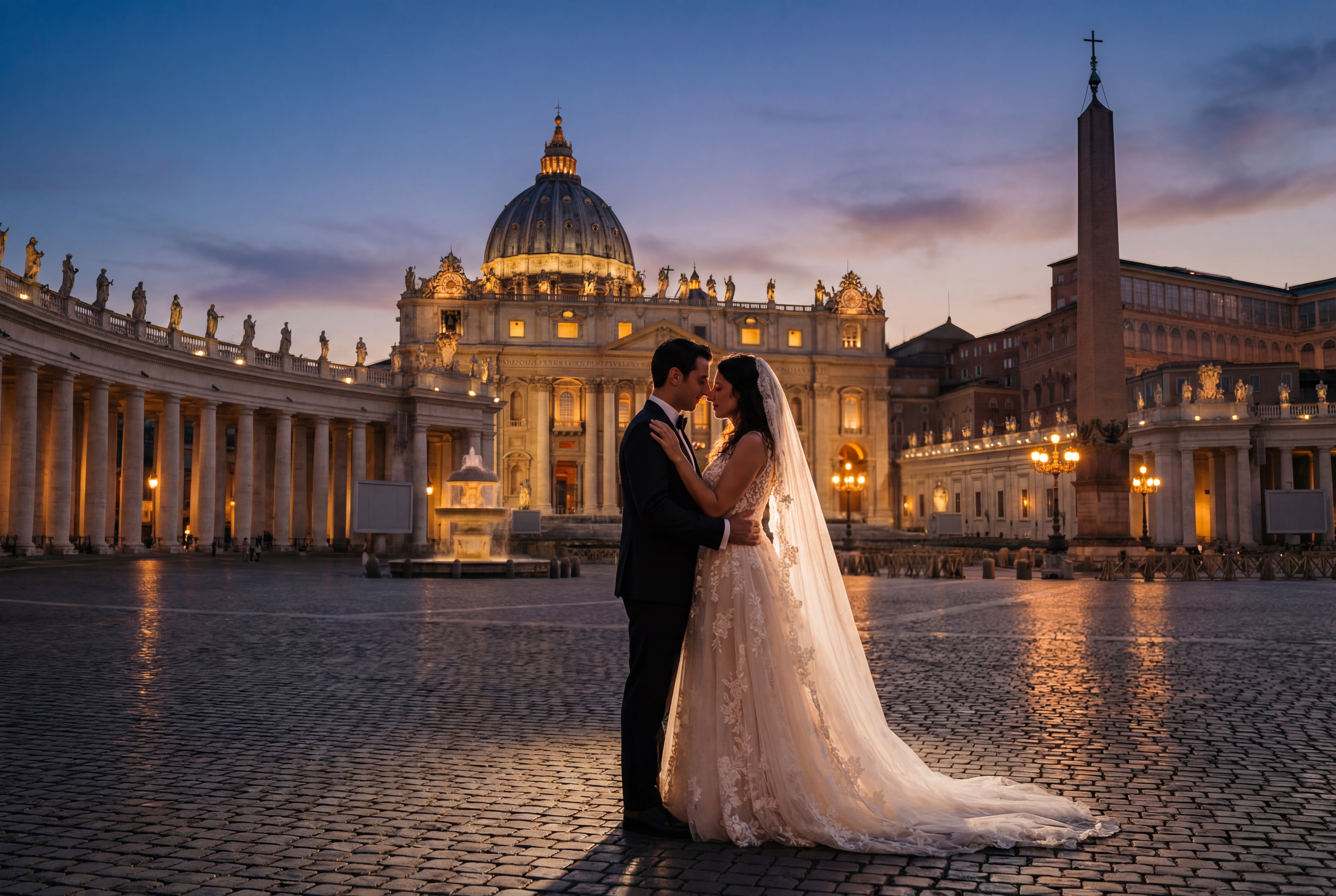Rome St. Peter's Square (Vatican City) wedding photography