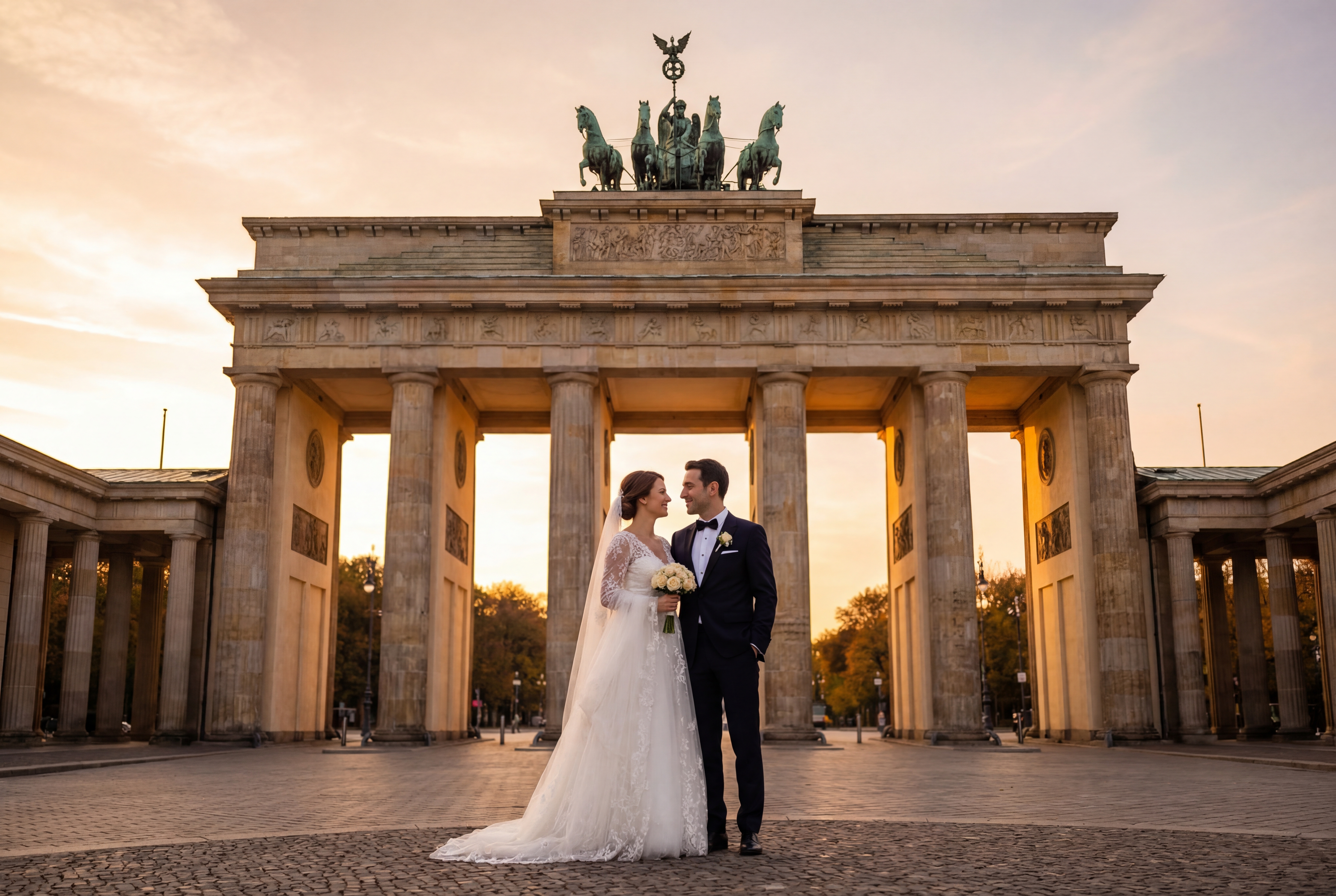 Berlin Brandenburg Gate wedding photography
