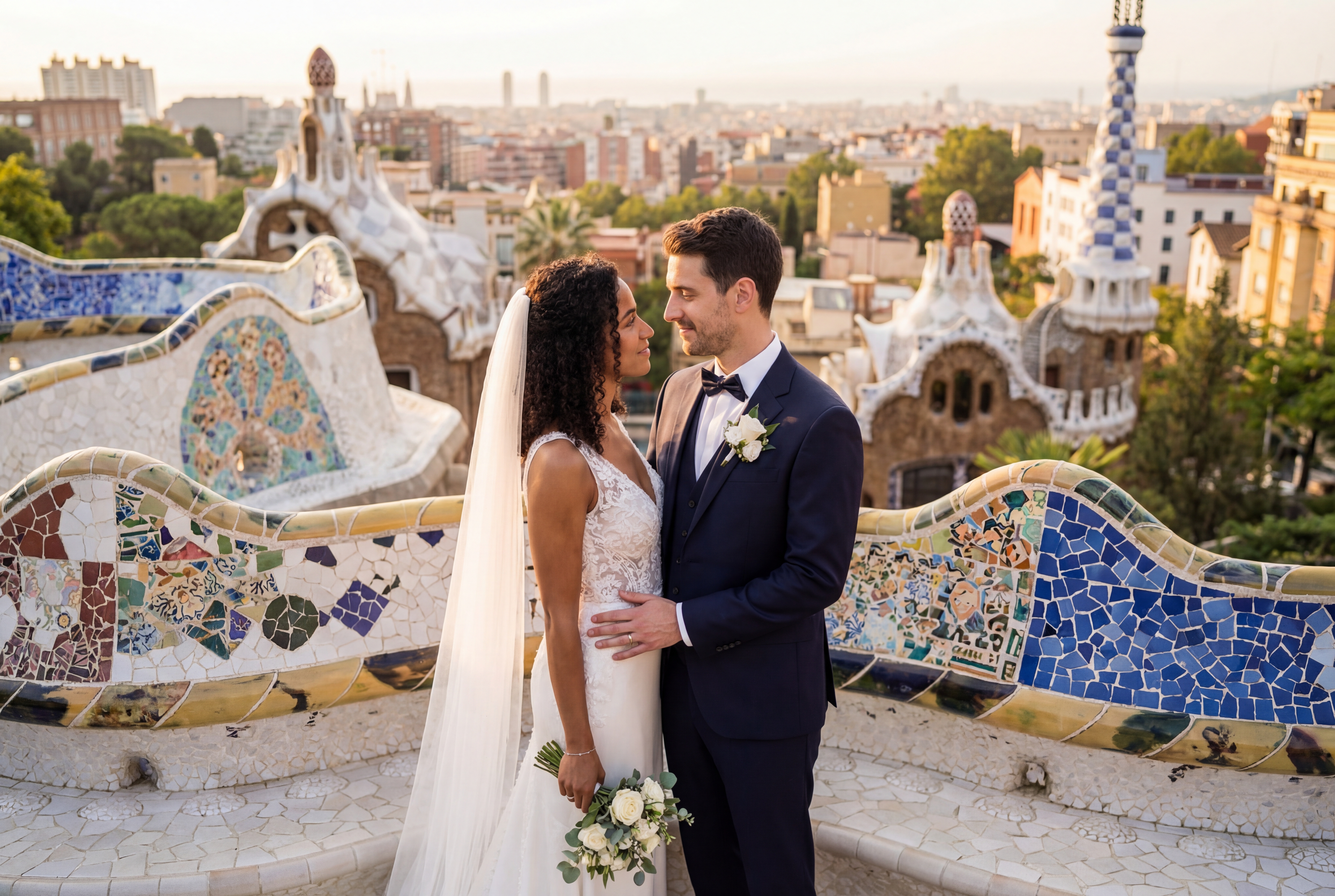 Barcelona Park Güell wedding photography
