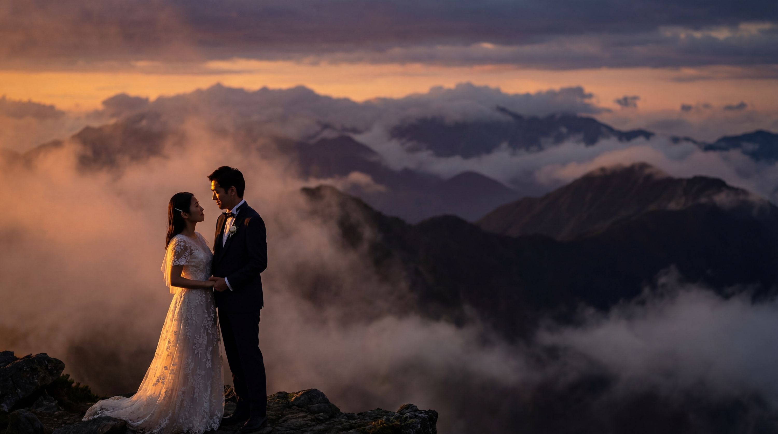 Concetto di fotografia di matrimonio Cinematografico