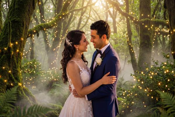 Կախարդական Անտառ հարսանեկան լուսանկարչության կոնցեպտ