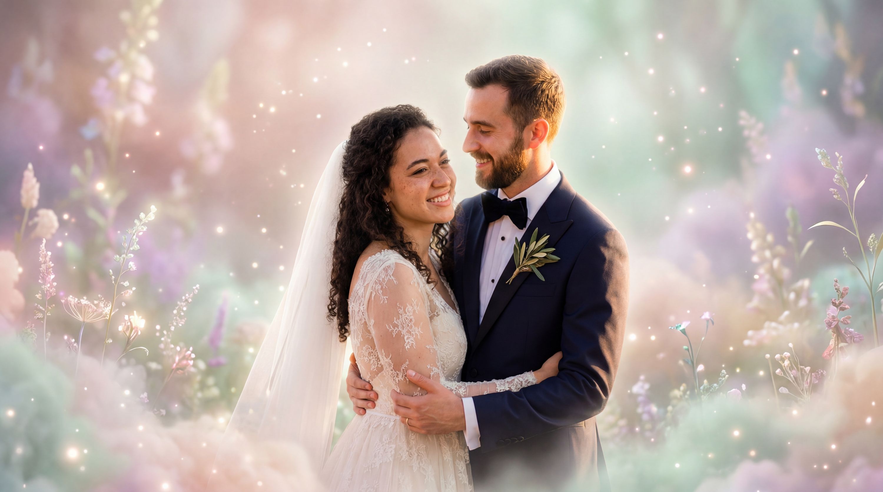 Concetto di fotografia di matrimonio Fiabesco