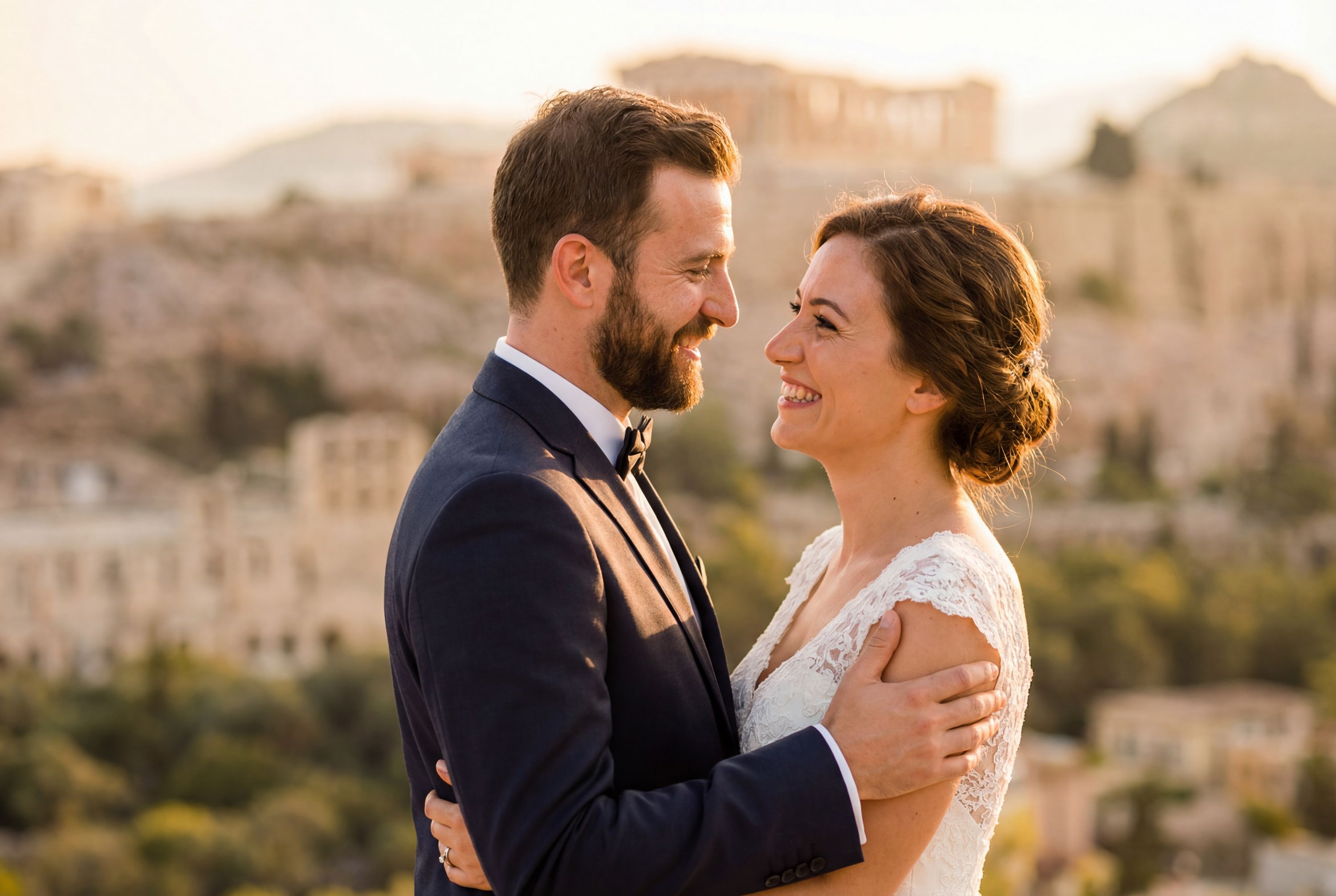 Athens wedding photography – AI-generated destination wedding photo by Weddingify