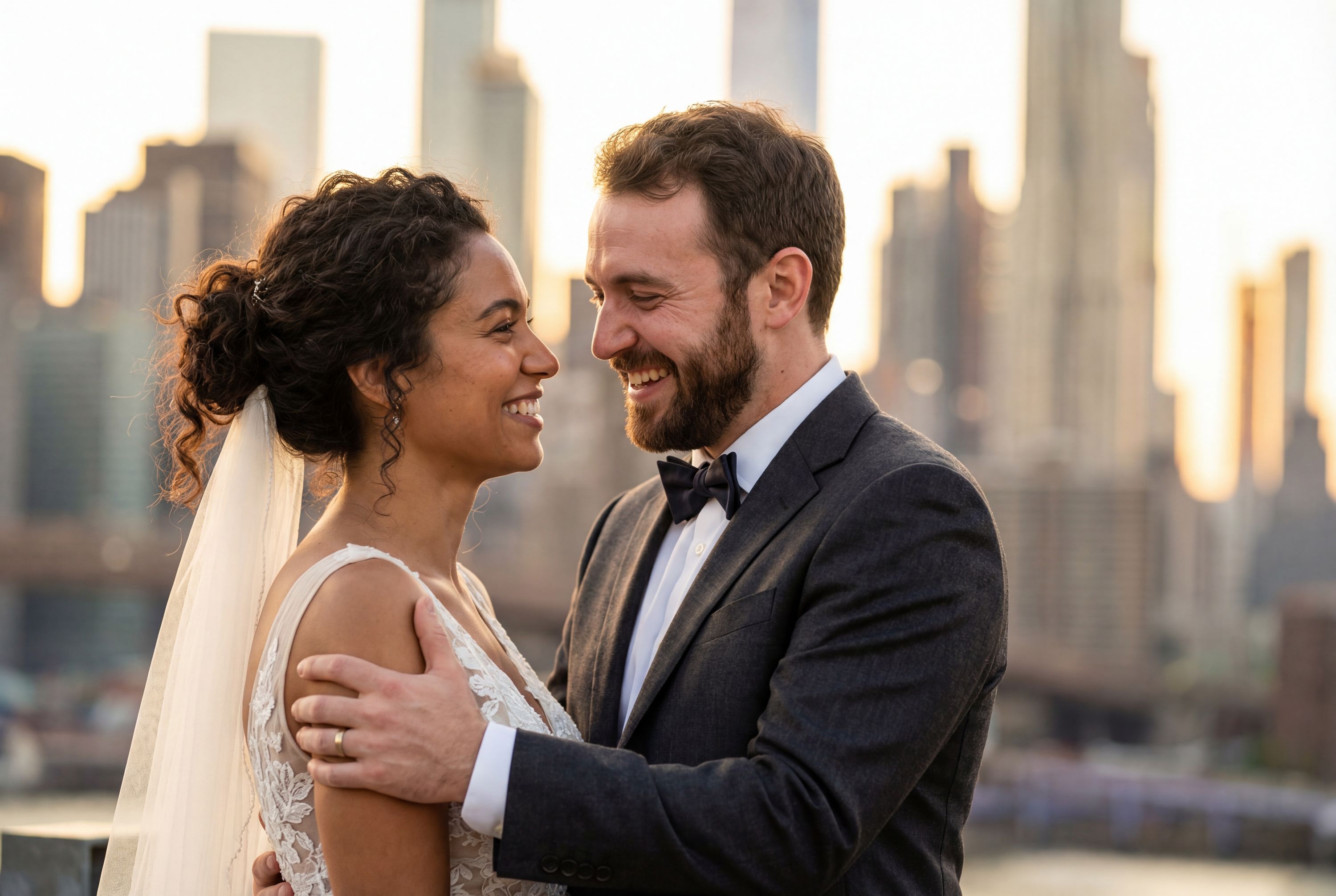 New York wedding photography – AI-generated destination wedding photo by Weddingify