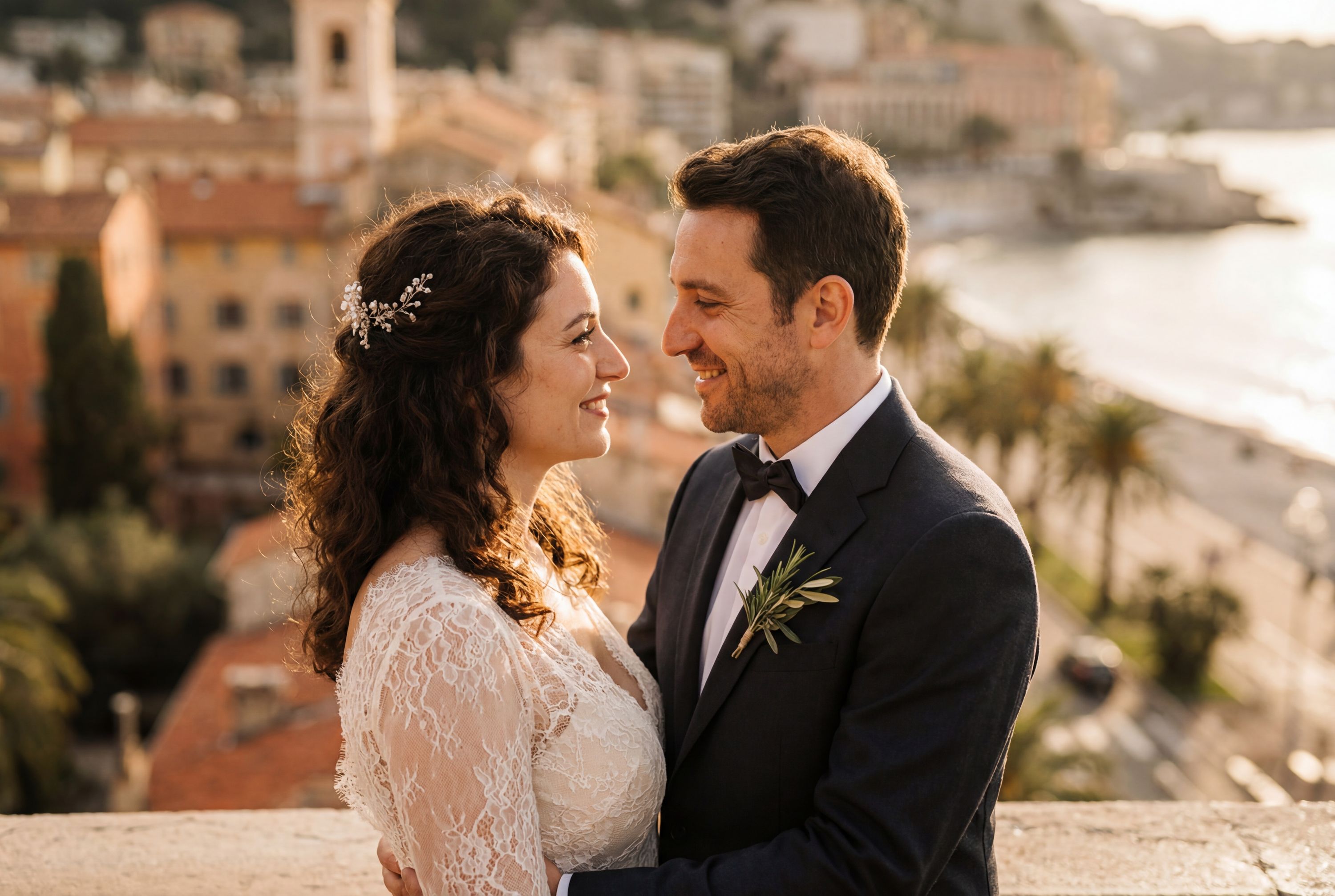 Nice wedding photography – AI-generated destination wedding photo by Weddingify