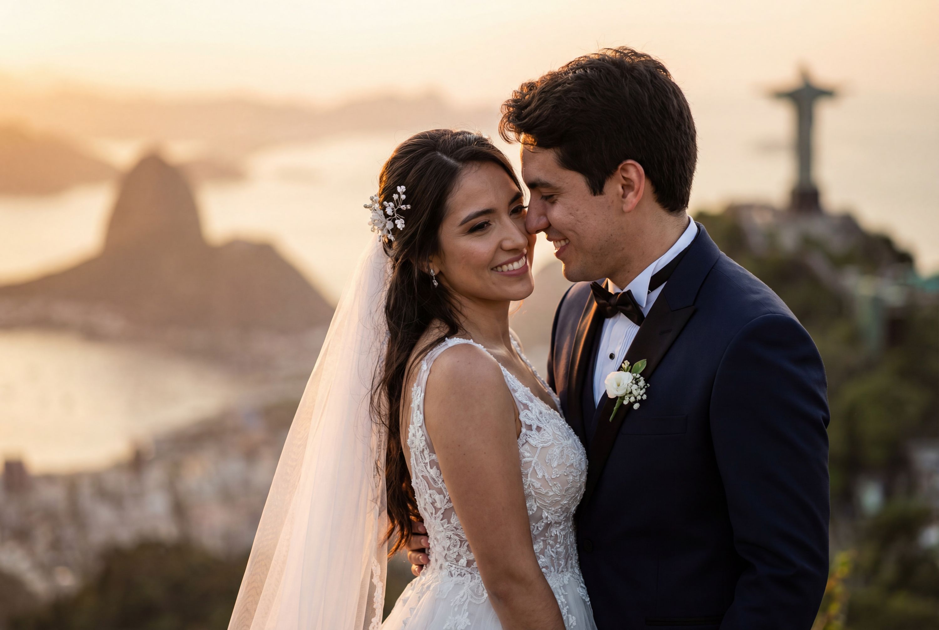 Rio de Janeiro wedding photography – AI-generated destination wedding photo by Weddingify