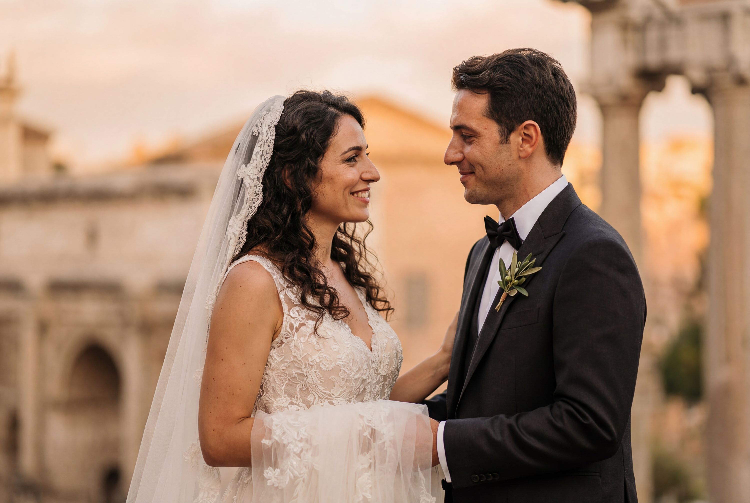 Rome wedding photography – AI-generated destination wedding photo by Weddingify