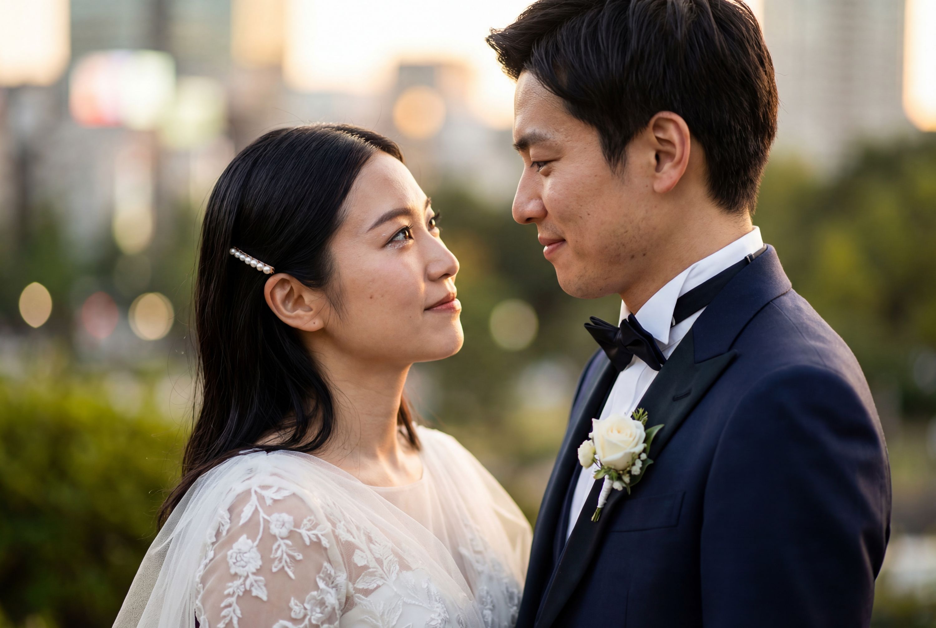 Tokyo wedding photography – AI-generated destination wedding photo by Weddingify