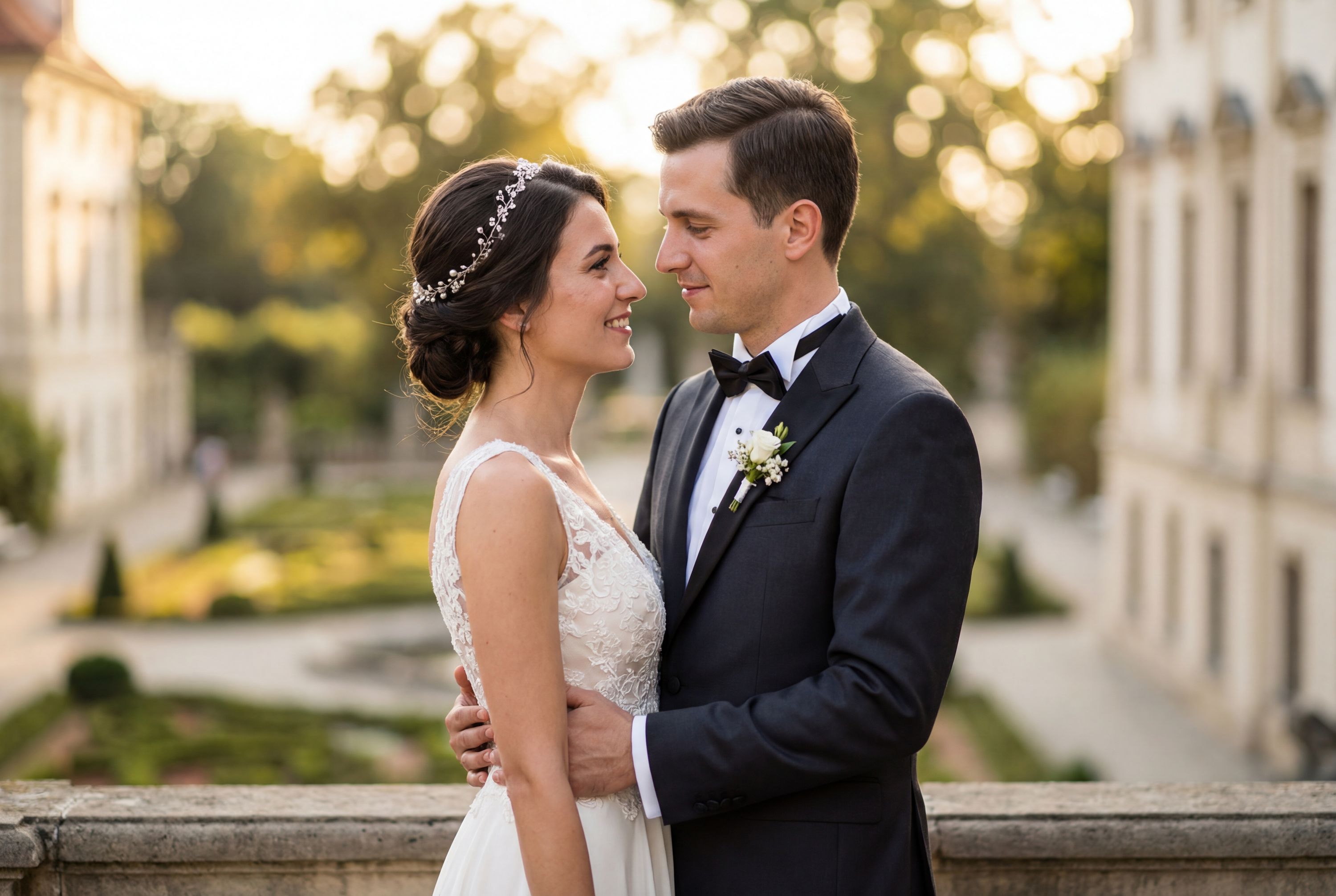 Vienna wedding photography – AI-generated destination wedding photo by Weddingify