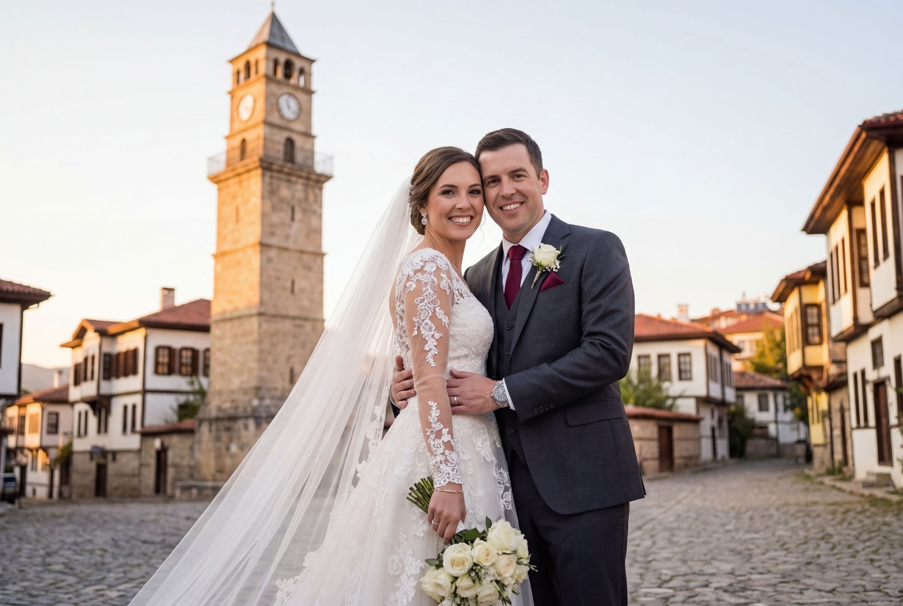 Safranbolu Clock Tower wedding photography Karabük 