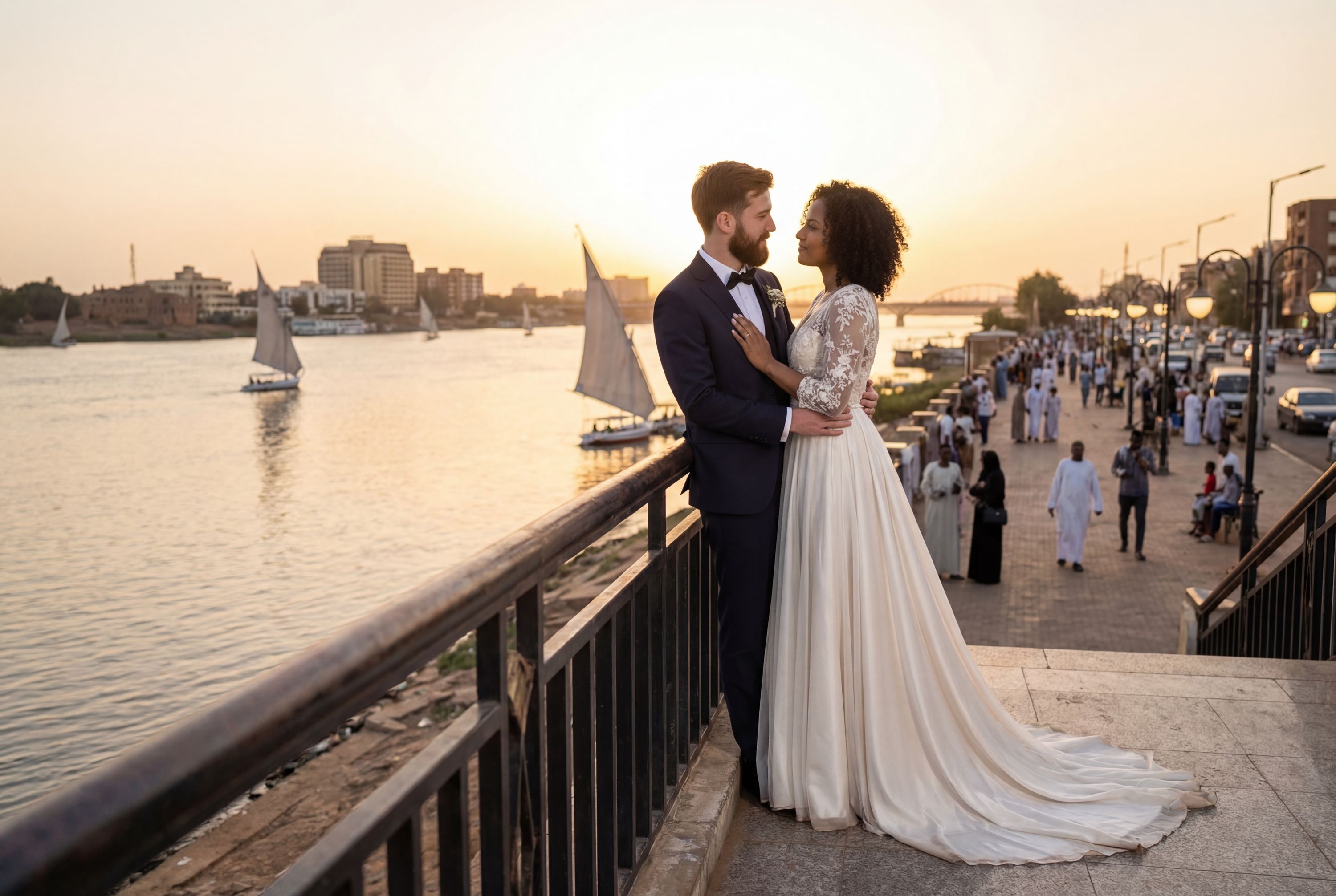 Wedding photography Khartoum - Nile Street Corniche