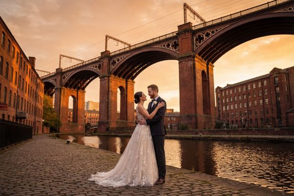 Wedding photography Manchester - Castlefield Urban Heritage Park