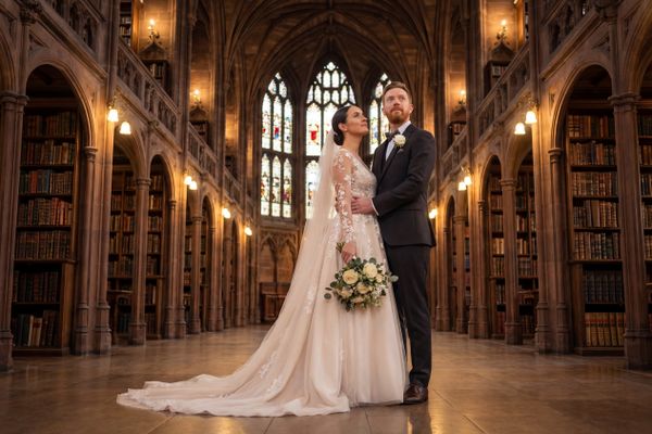 Wedding photography Manchester - John Rylands Library