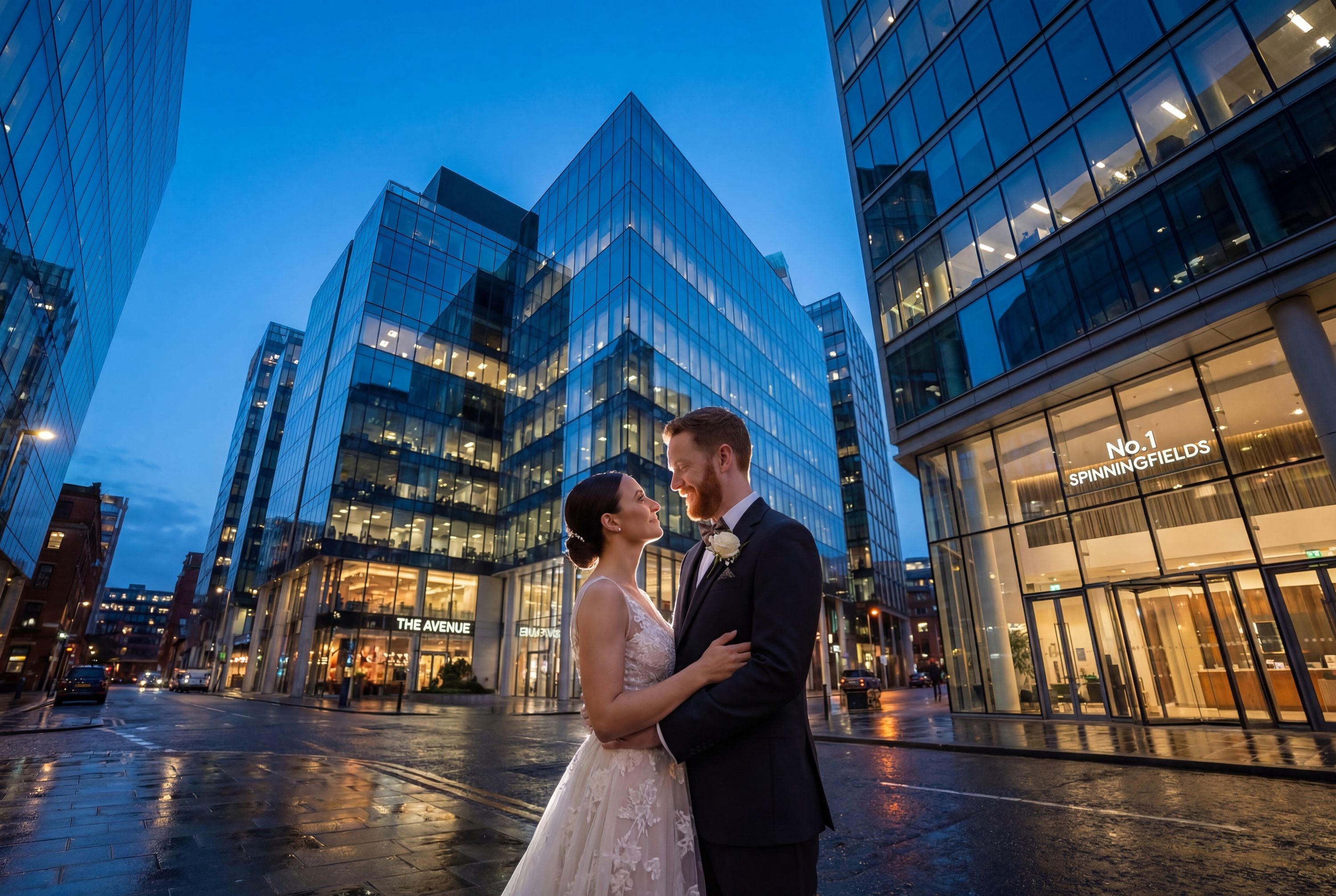 Wedding photography Manchester - Spinningfields