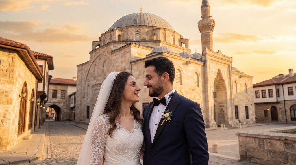 Aktekke Mosque (Mader-i Mevlana) wedding photography, Karaman, Aktekke Mosque (Mader-i Mevlana) wedding photography, Karaman,