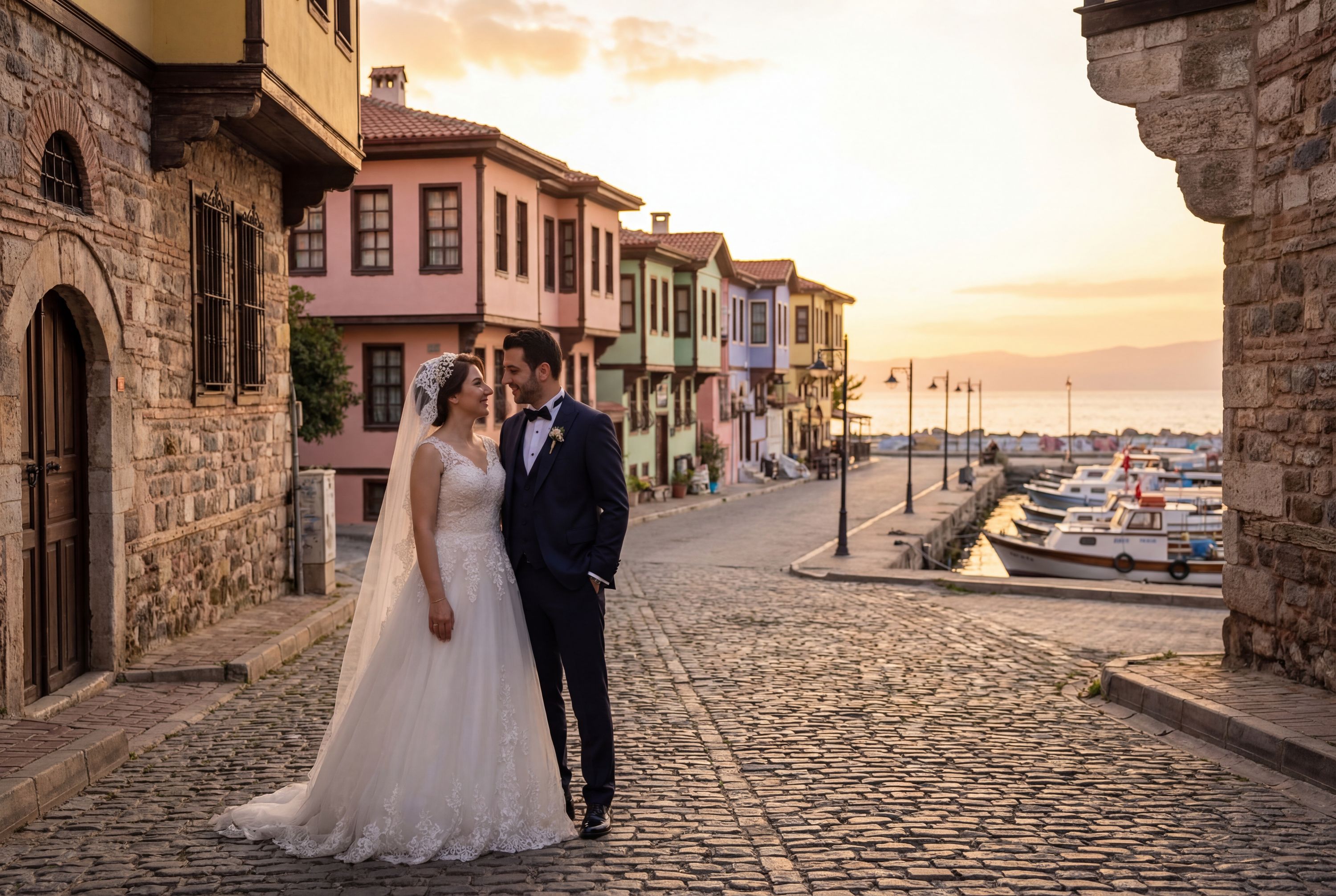 Mudanya Waterfront & Old Town wedding photography Bursa 