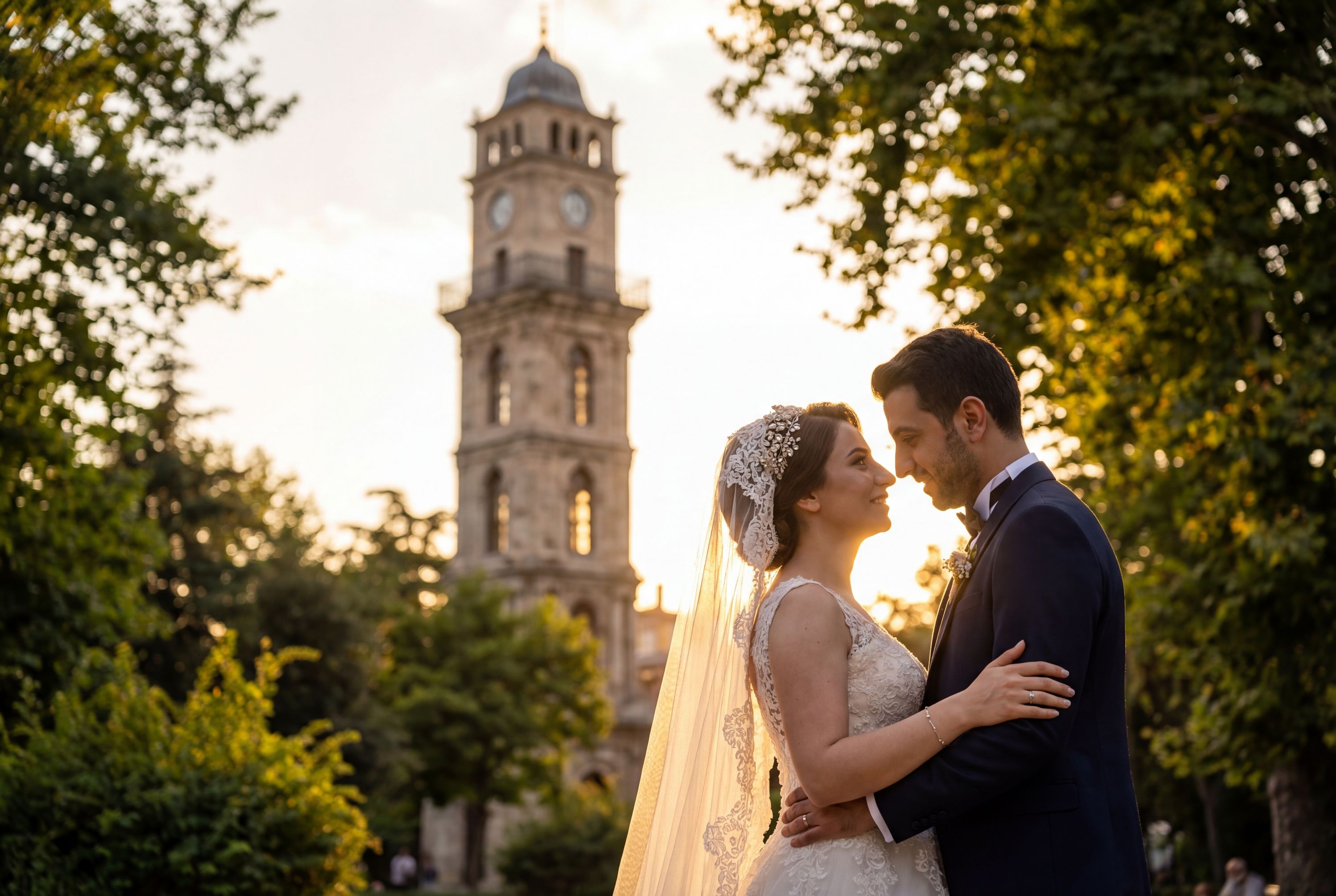 Tophane Park & Clock Tower wedding photography Bursa 