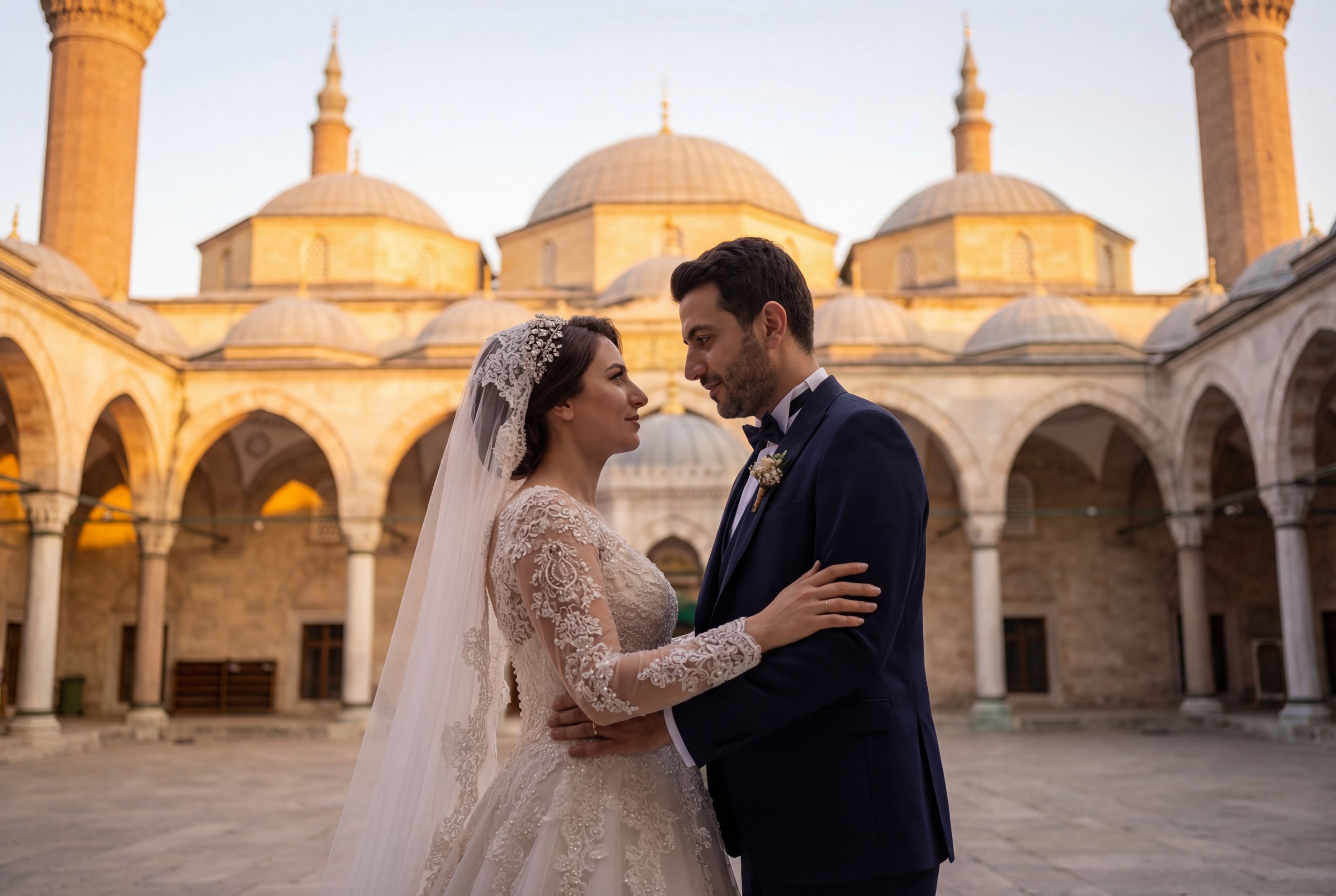 Ulu Cami (Grand Mosque of Bursa) wedding photography Bursa 