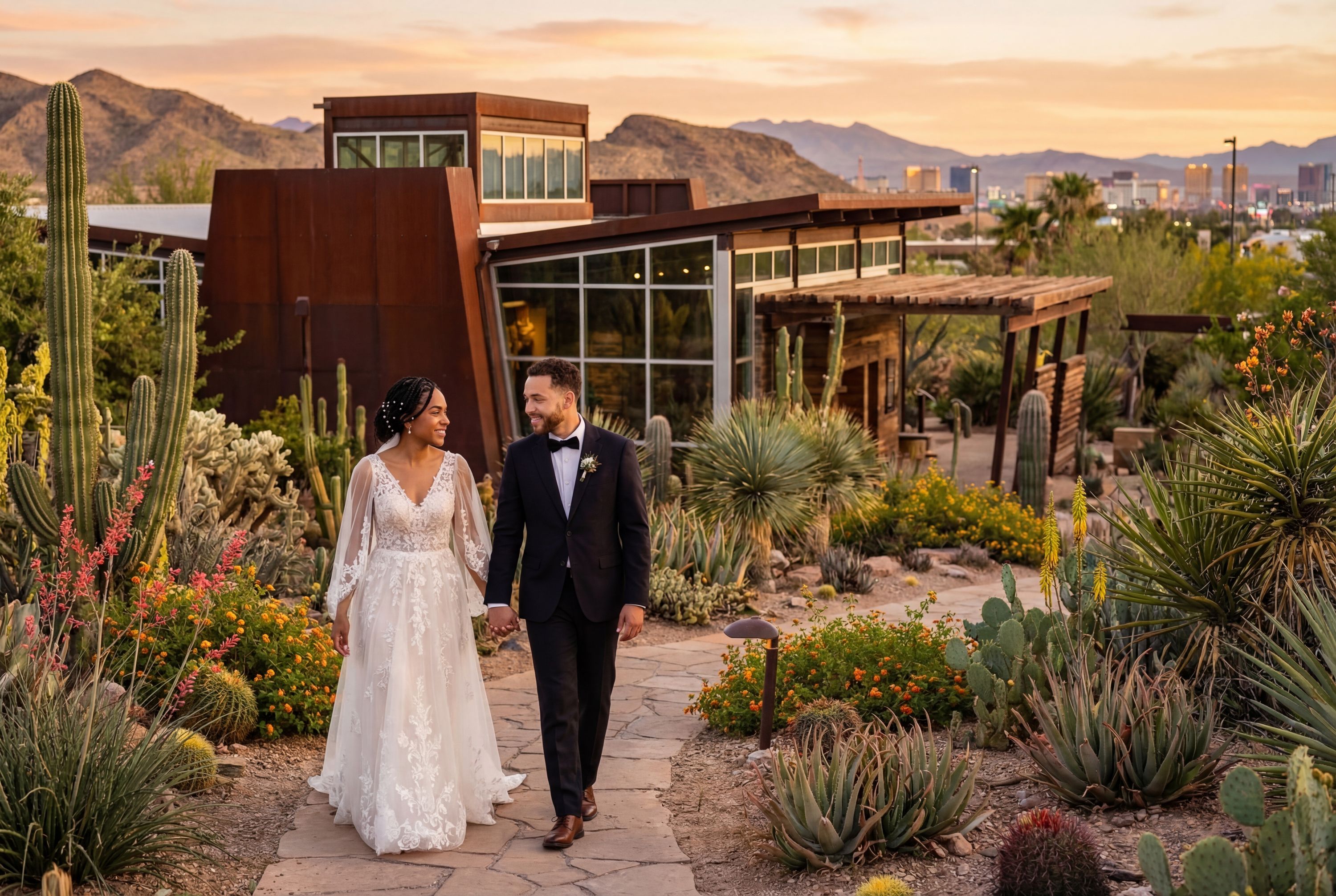 Wedding photography Las Vegas - Springs Preserve