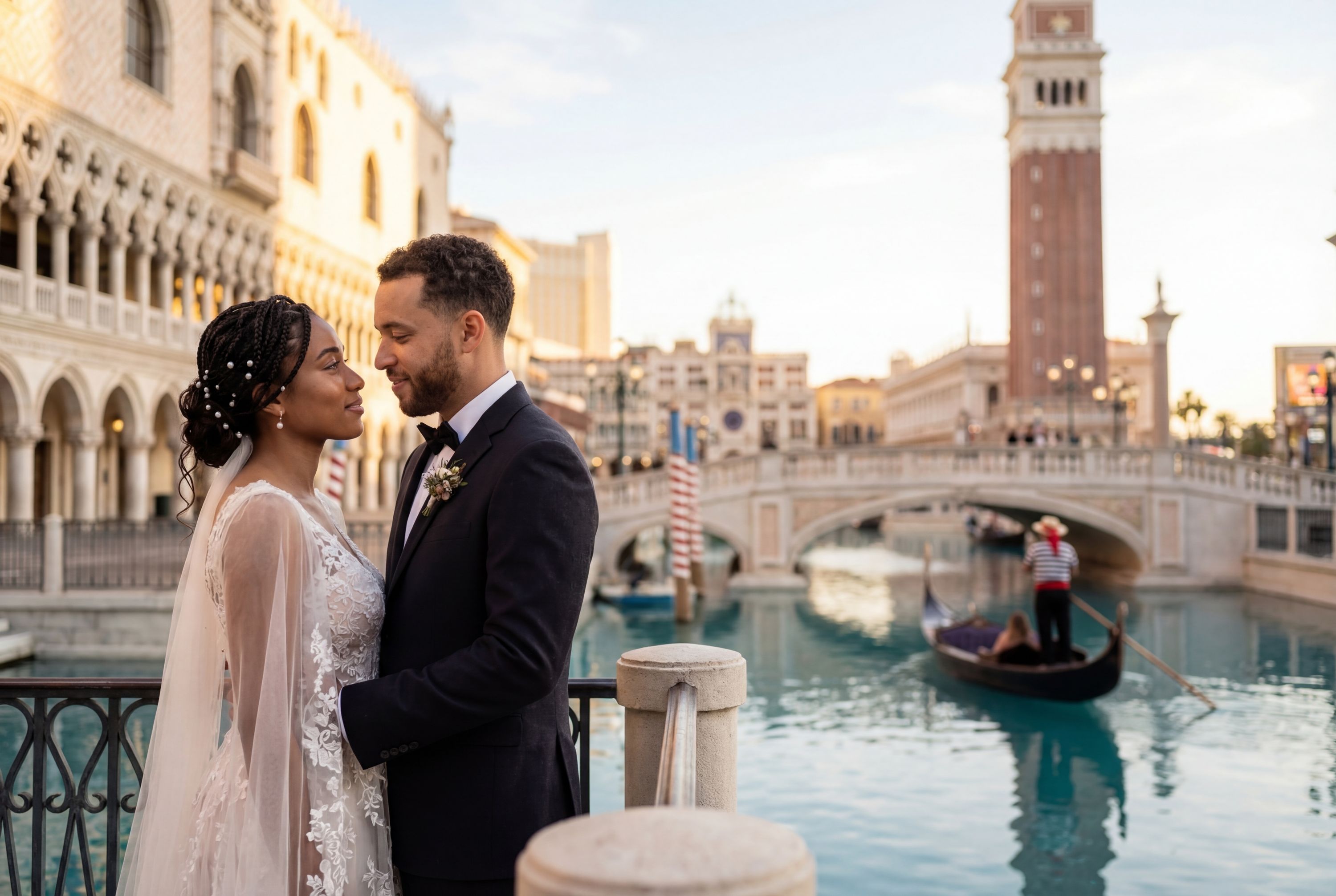 Wedding photography Las Vegas - The Venetian Resort (Gondola Rides & St. Mark's Square)