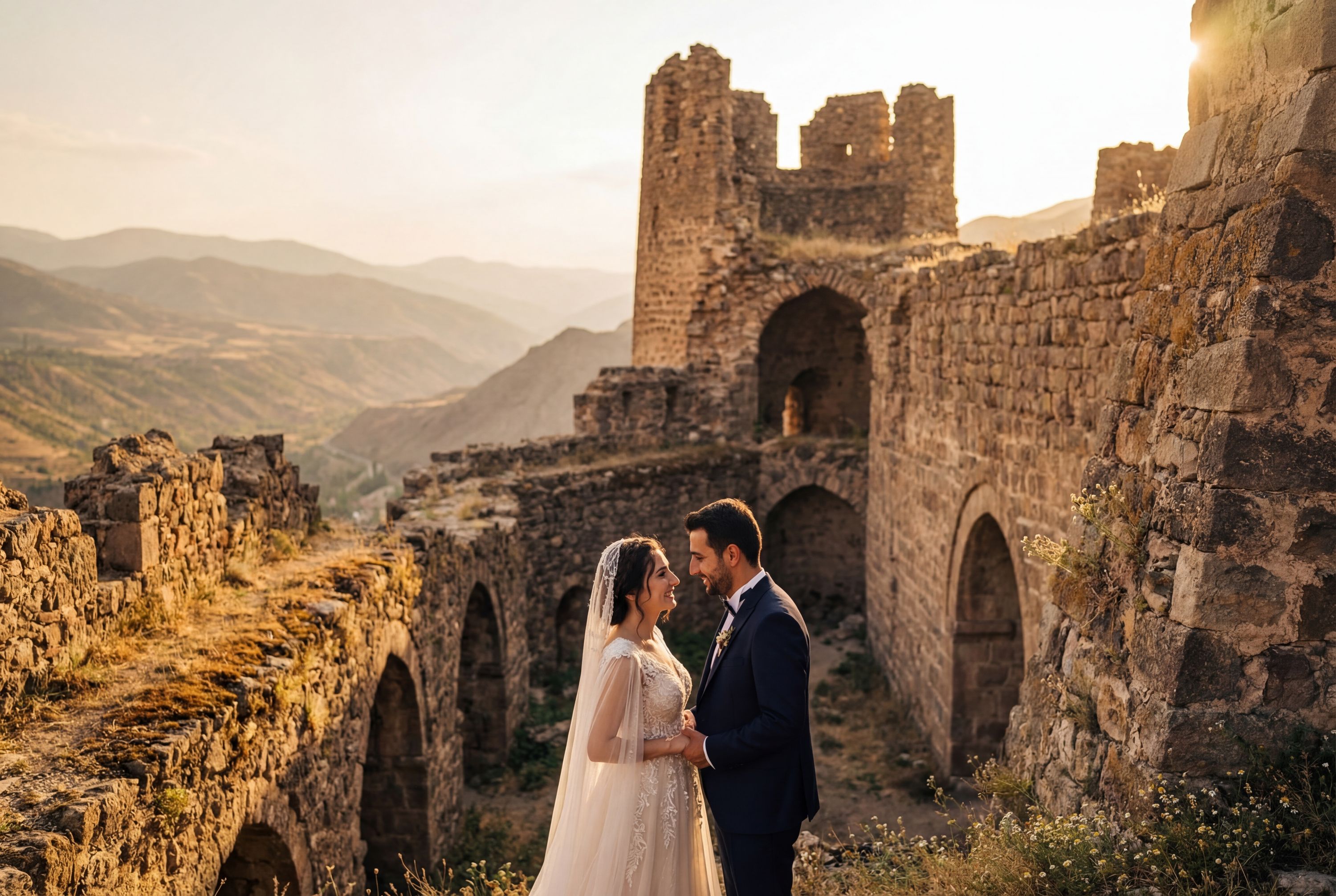 Gümüşhane Castle Ruins wedding photography Gümüşhane 