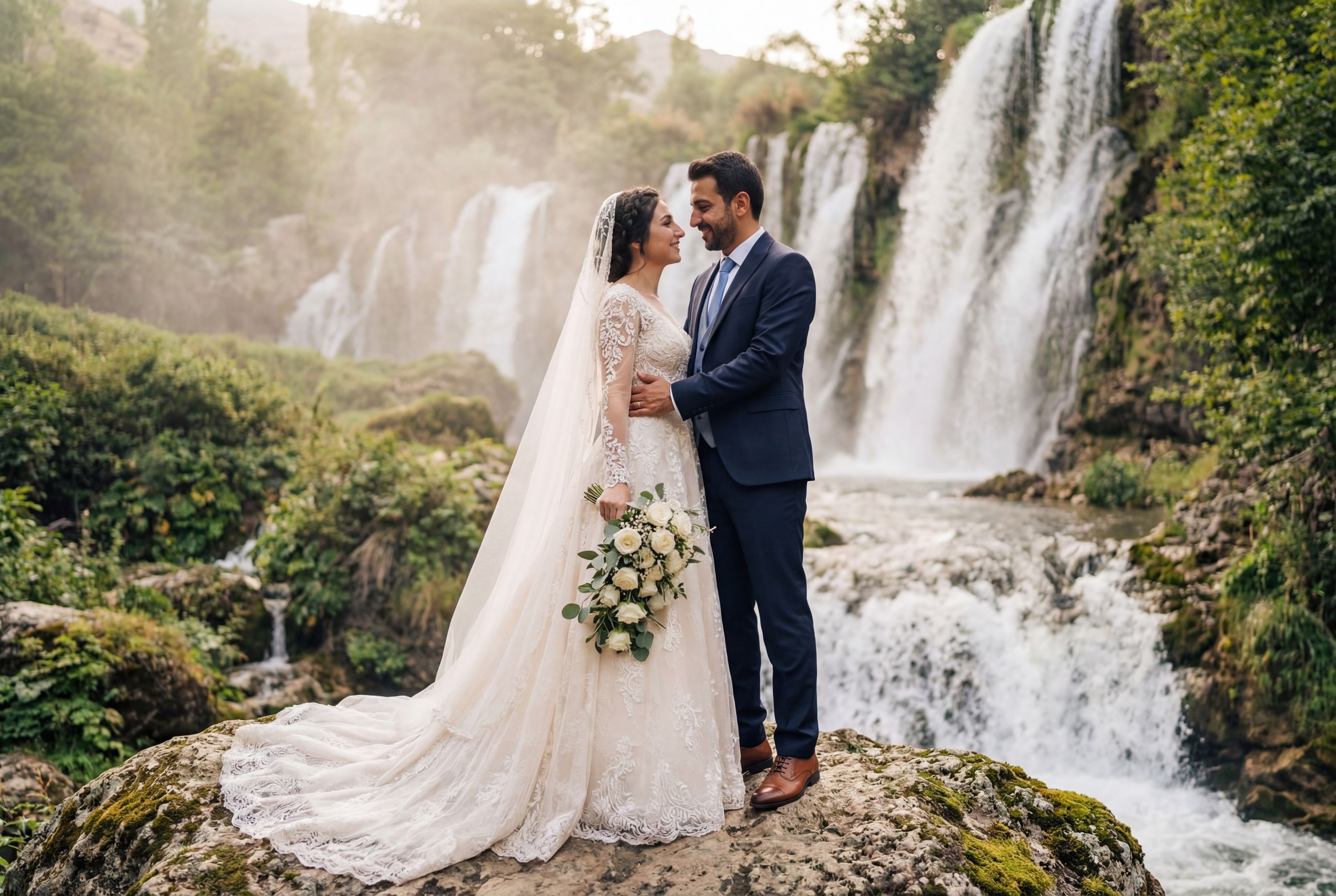 Tomara Waterfall Nature Park wedding photography Gümüşhane 