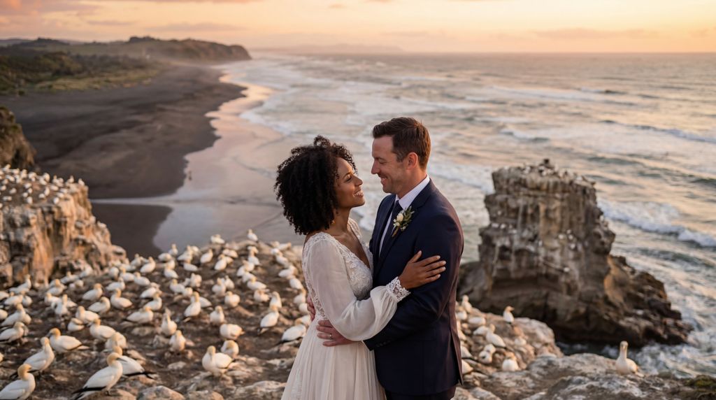 Muriwai Beach (Gannet Colony) wedding photography, Auckland, Muriwai Beach (Gannet Colony) wedding photography, Auckland,