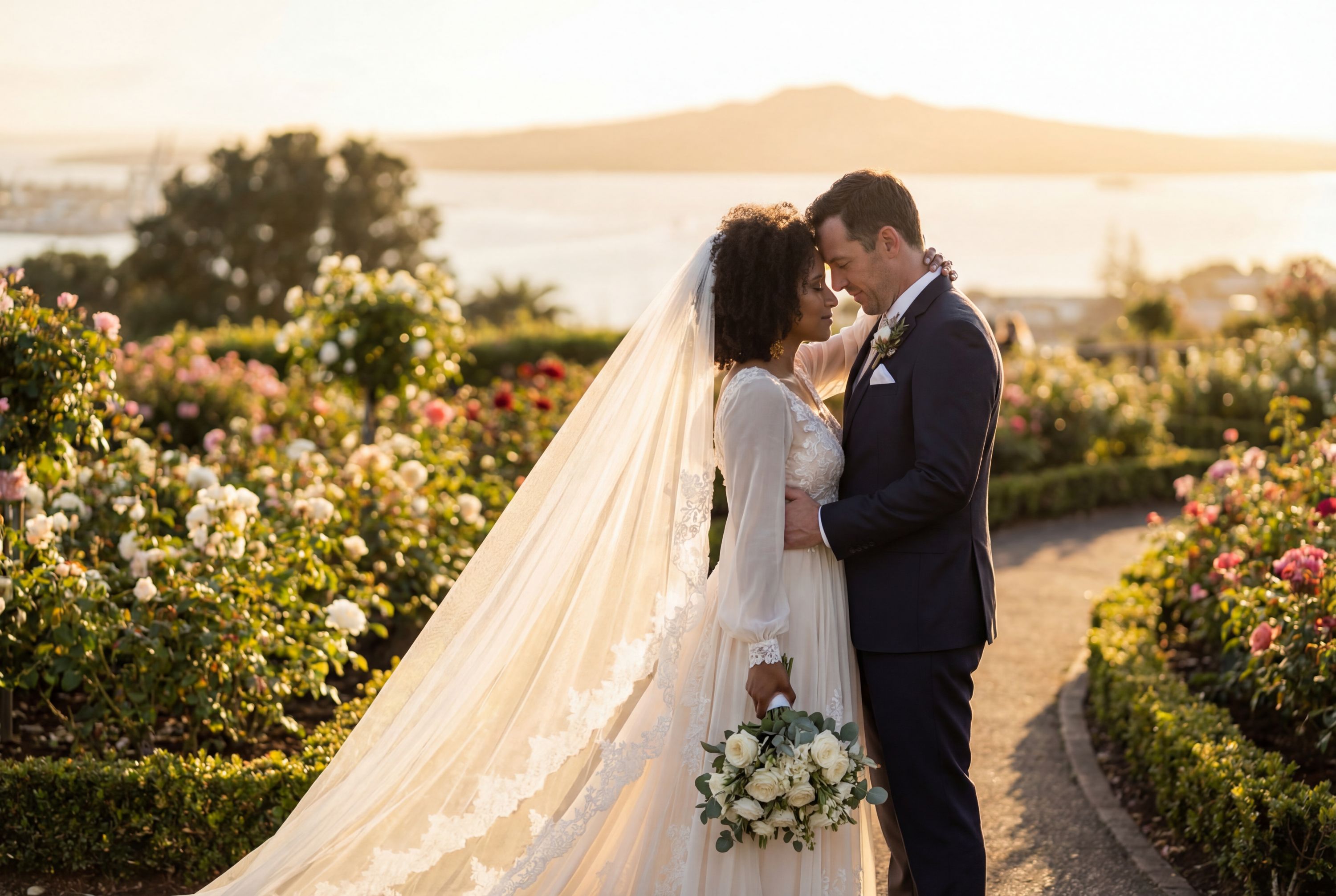 Parnell Rose Gardens (Dove-Myer Robinson Park) wedding photography Auckland 