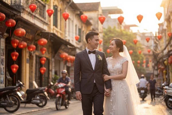 Wedding photography Hanoi - Hanoi Old Quarter (Selected Streets)
