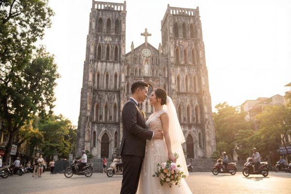 Wedding photography Hanoi - St. Joseph's Cathedral