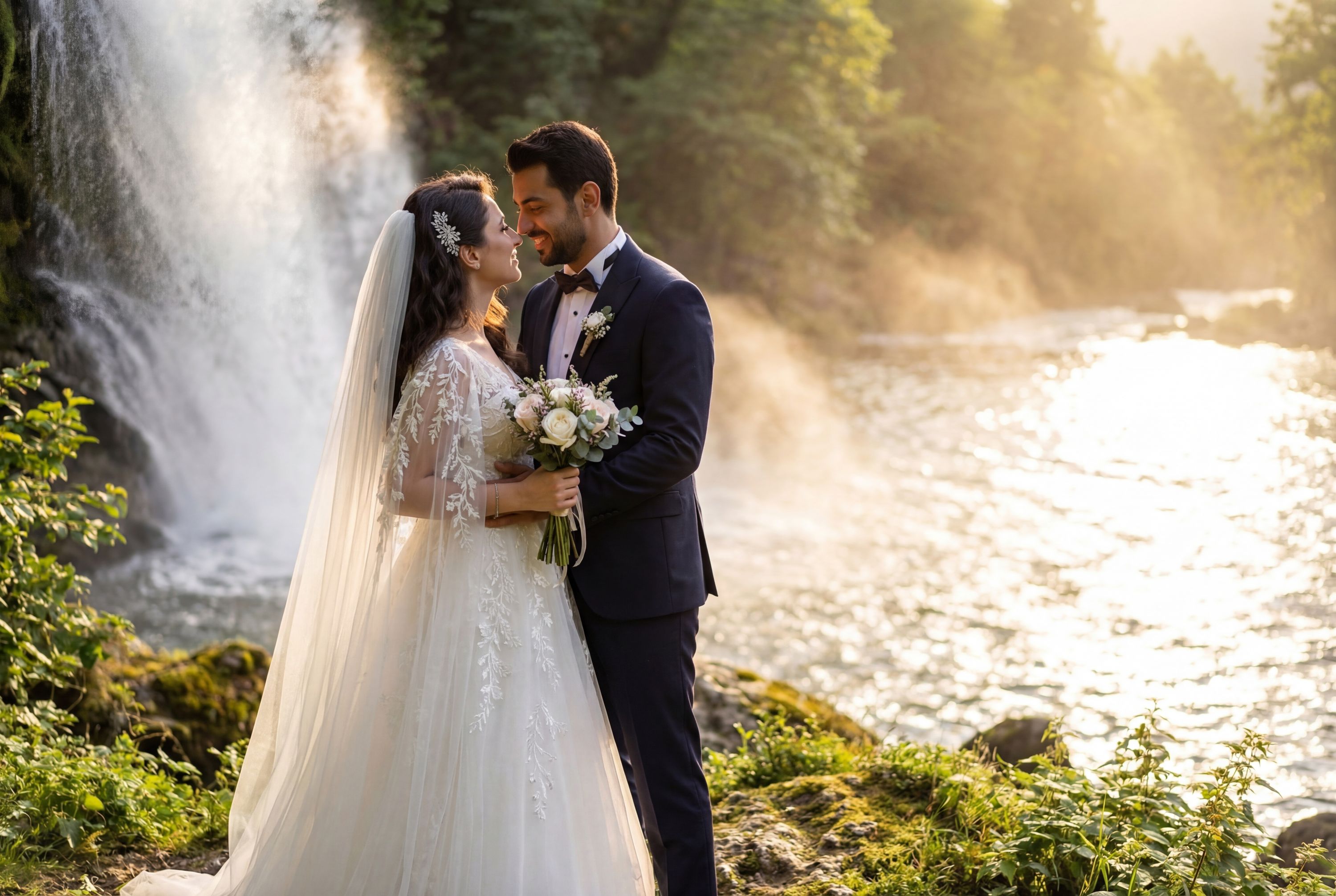 Kuzalan Waterfalls Nature Park wedding photography Giresun 