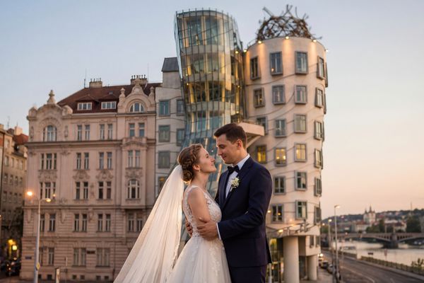 Dancing House wedding photography Dancing House wedding photography Prague