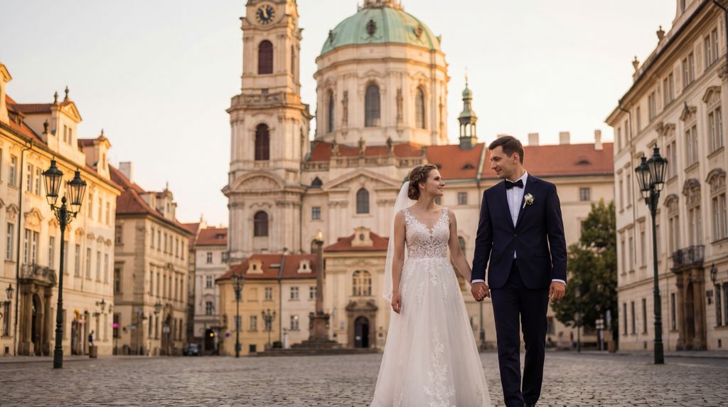 Lesser Town Square wedding photography, Prague, Lesser Town Square wedding photography, Prague,