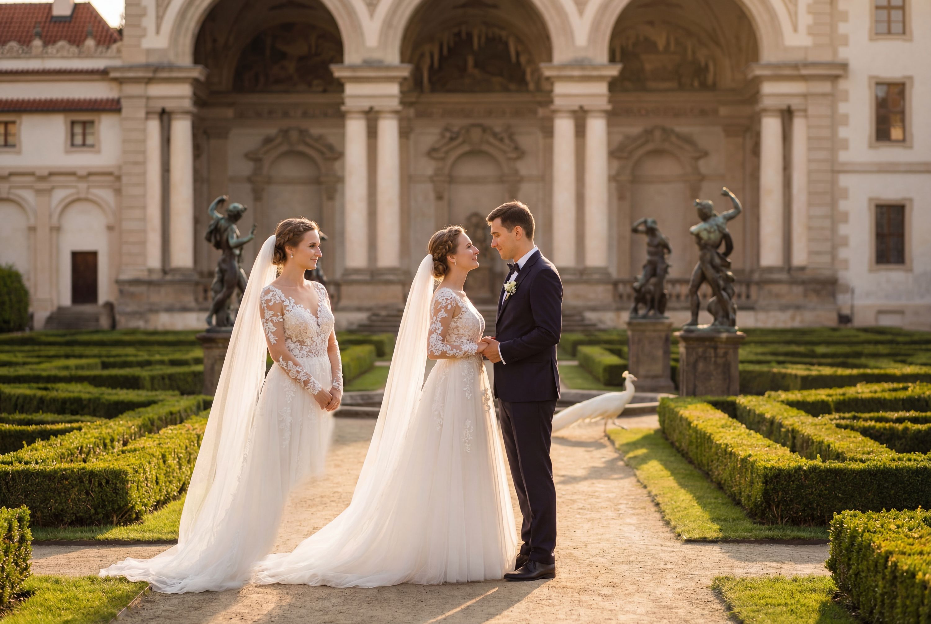 Wallenstein Garden wedding photography Prague 