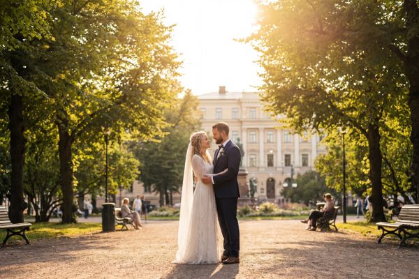 Wedding photography Helsinki - Esplanadi Park