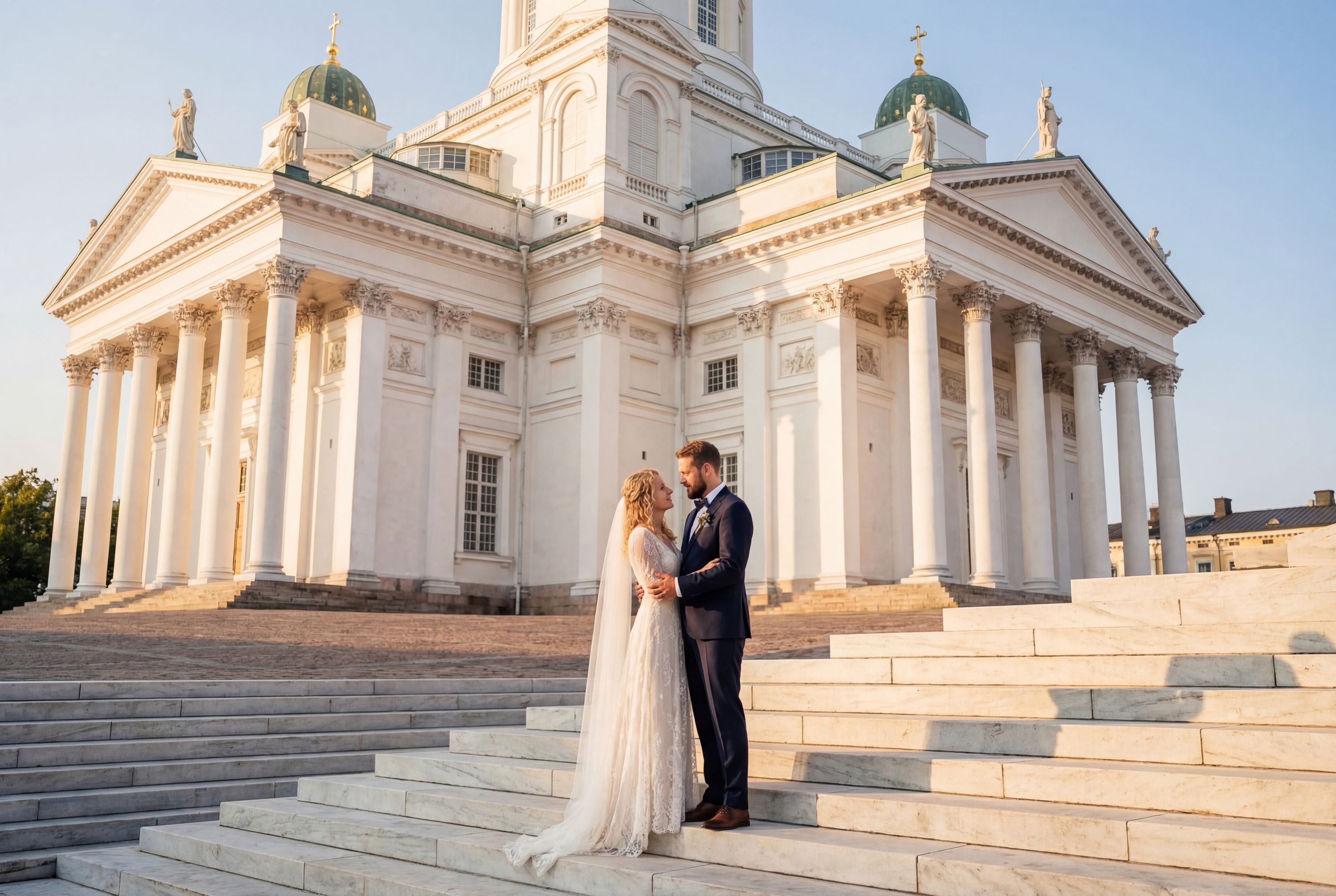 Wedding photography Helsinki - Senate Square (Senaatintori)