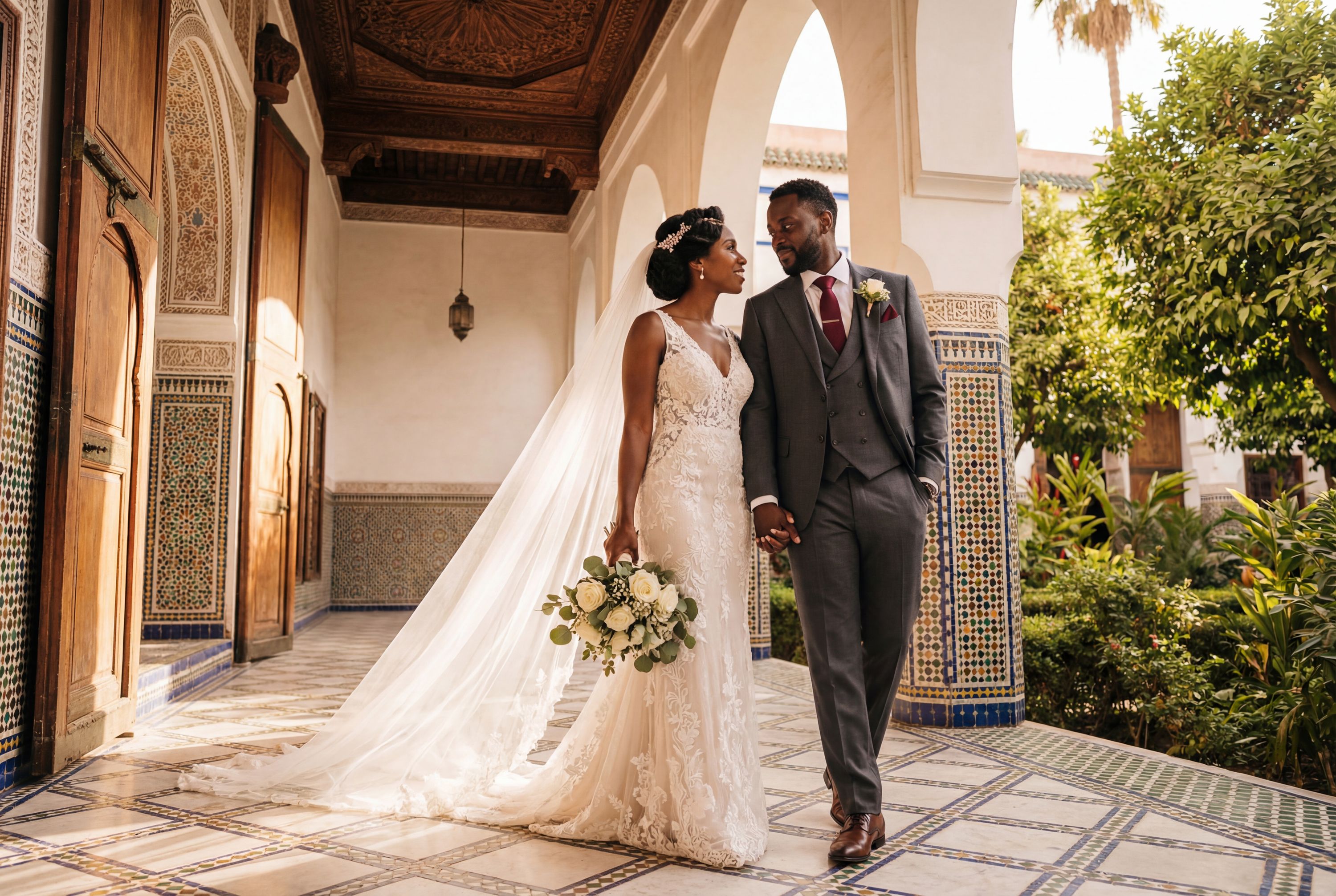 Bahia Palace wedding photography Marrakech 