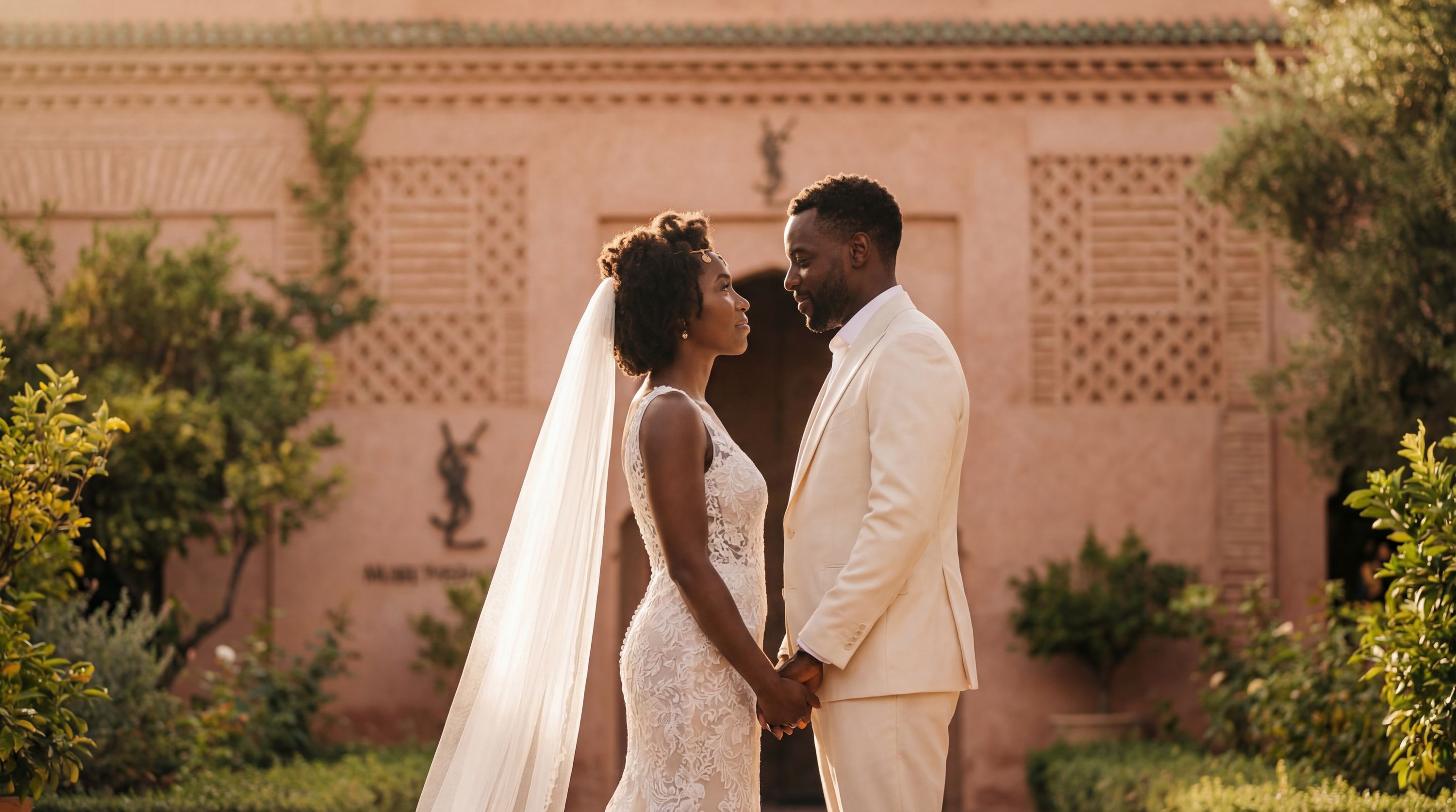 Musée Yves Saint Laurent (YSL Museum) wedding photography Marrakech 