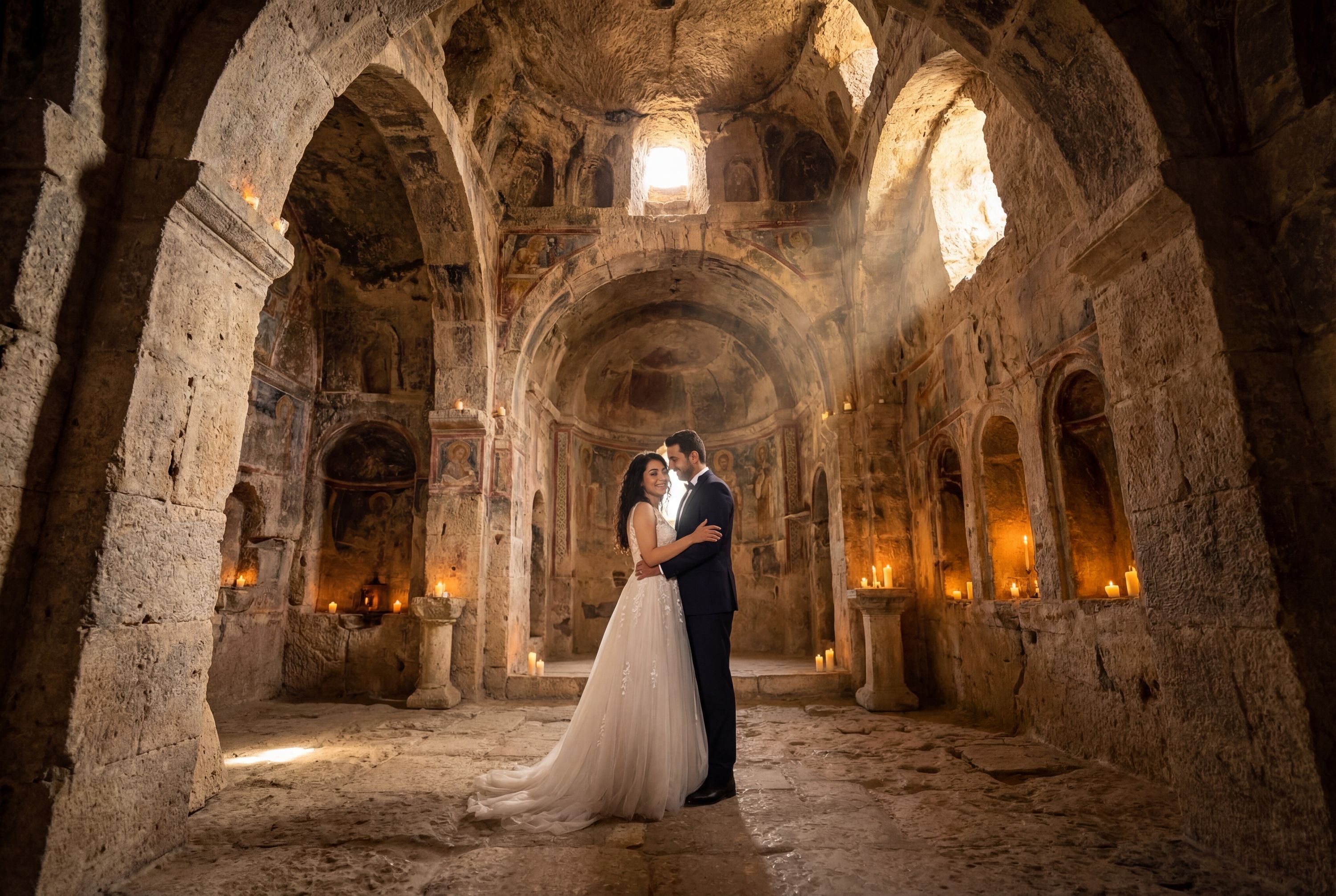 St. Pierre Church (Cave Church of St. Peter) wedding photography Hatay 