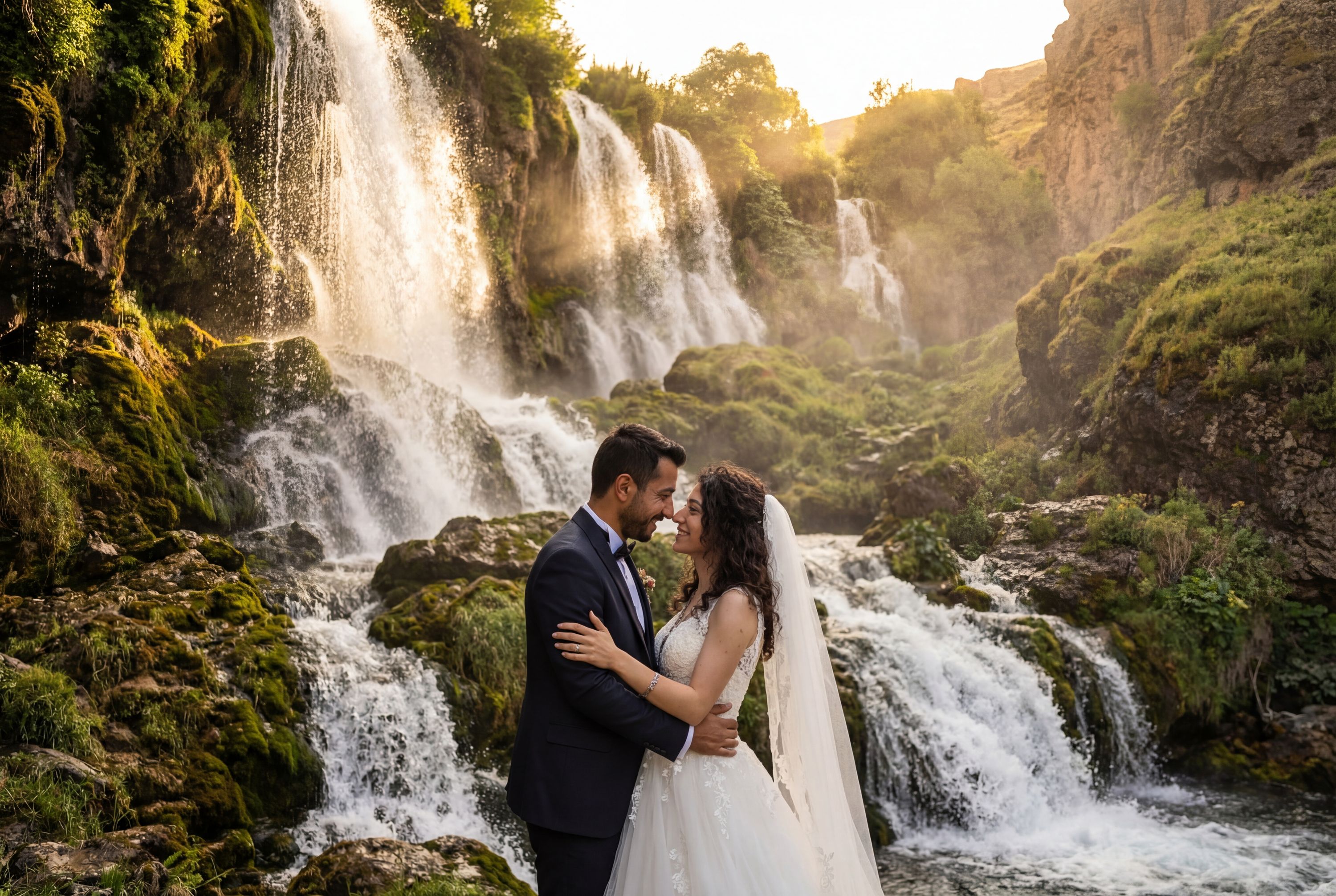 Çır Şelalesi (Çır Waterfall) wedding photography Bingöl 