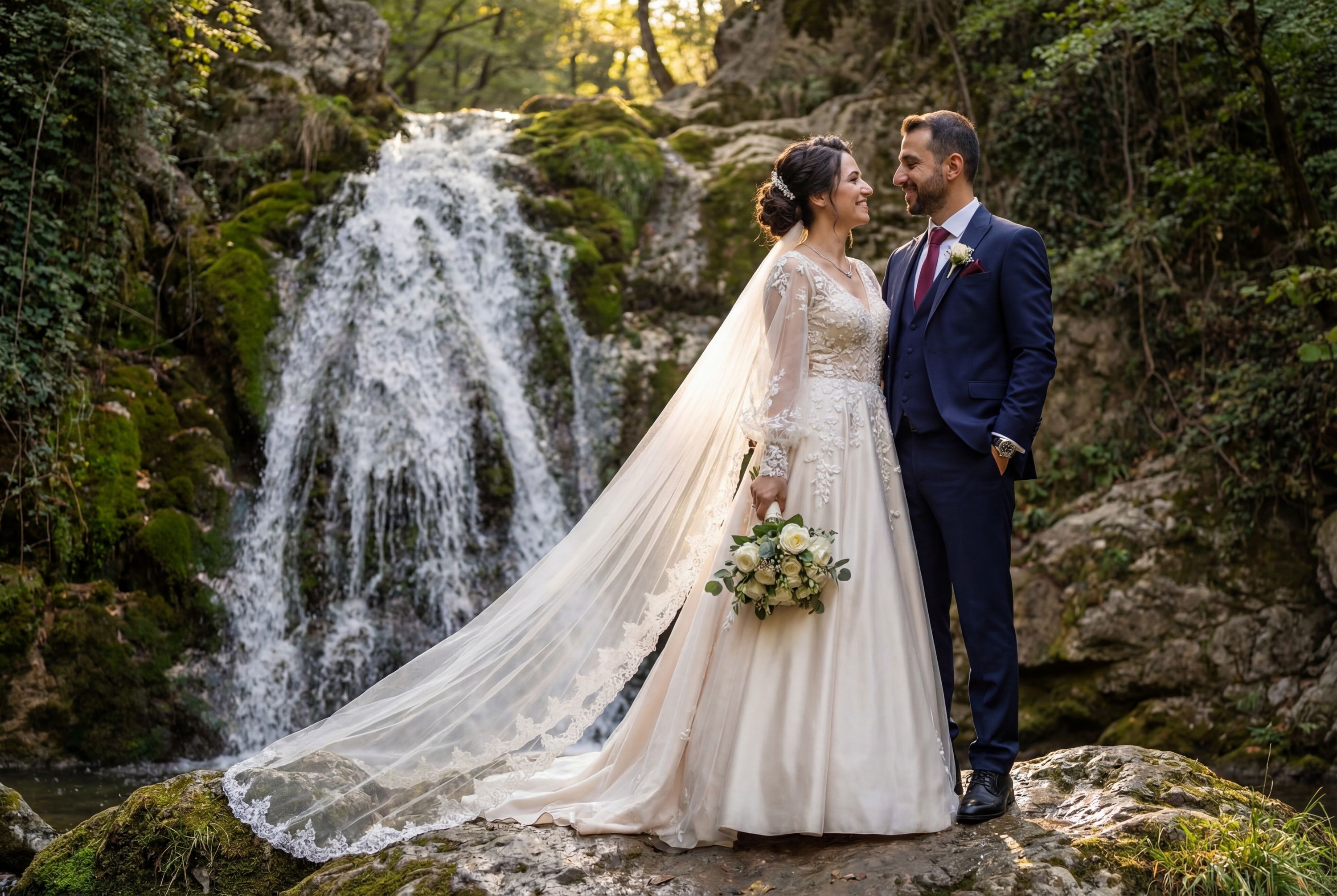 Küplü Waterfall wedding photography Bilecik 