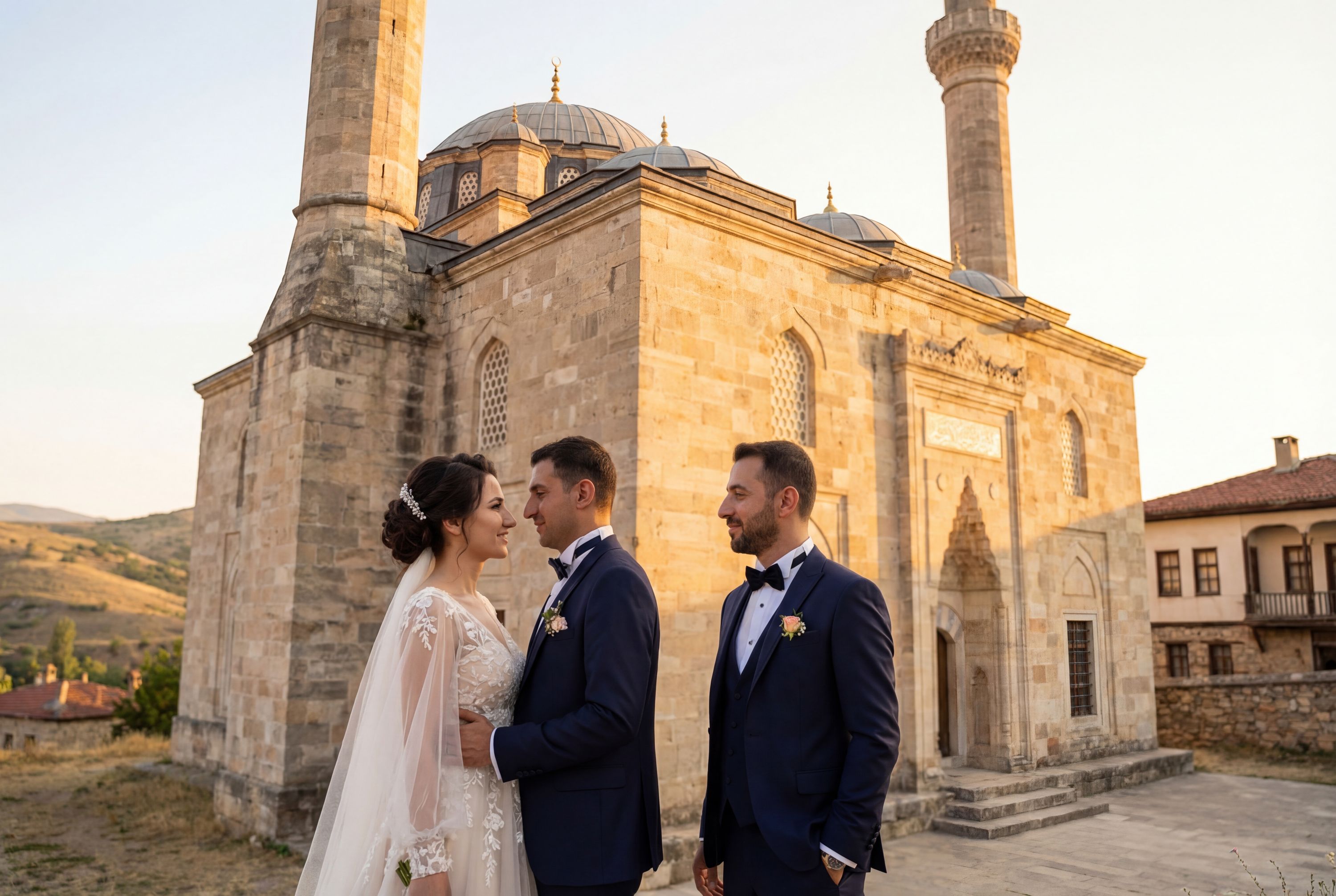Orhan Gazi Mosque wedding photography Bilecik 
