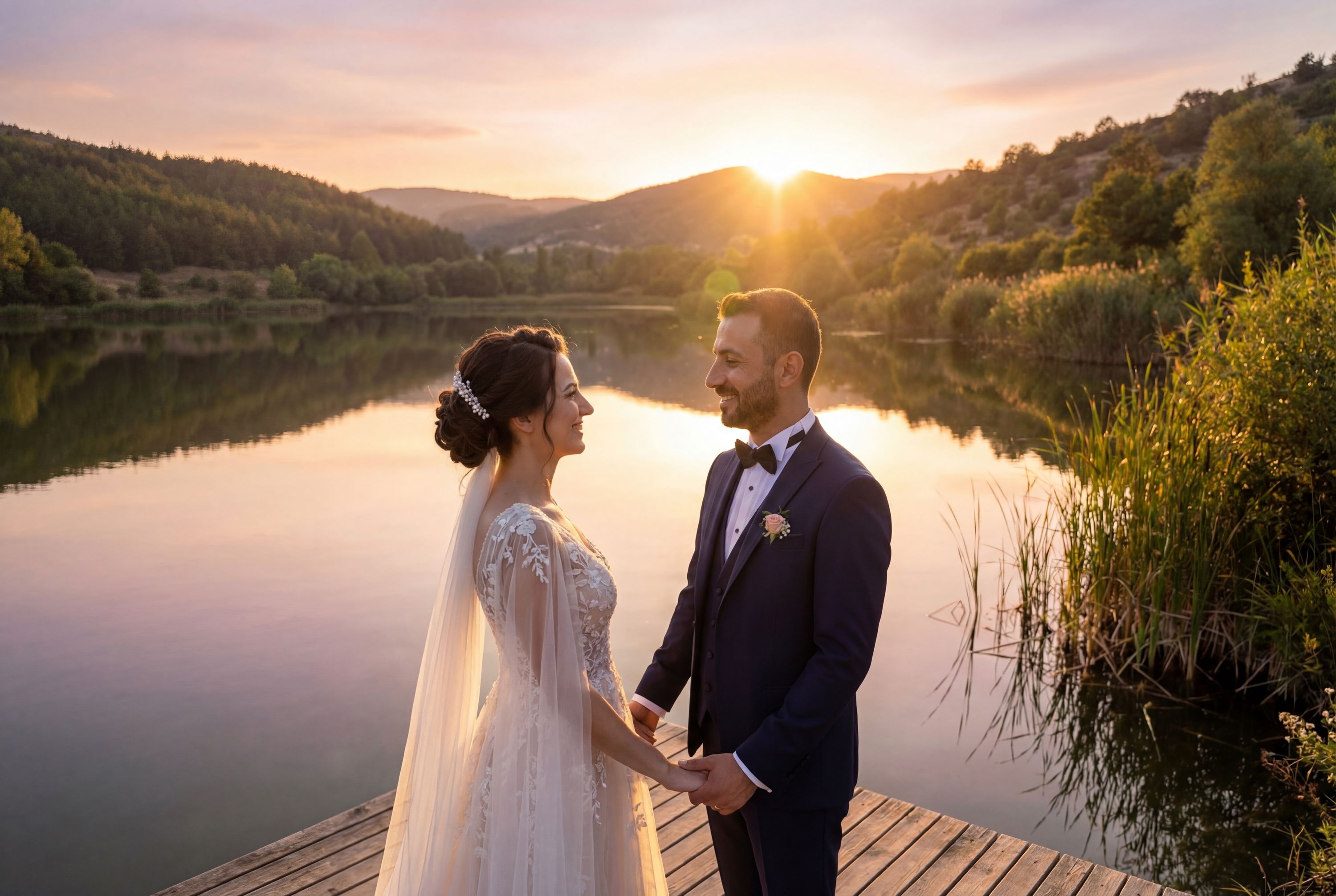 Pelitözü Göleti (Pelitözü Lake) wedding photography Bilecik 