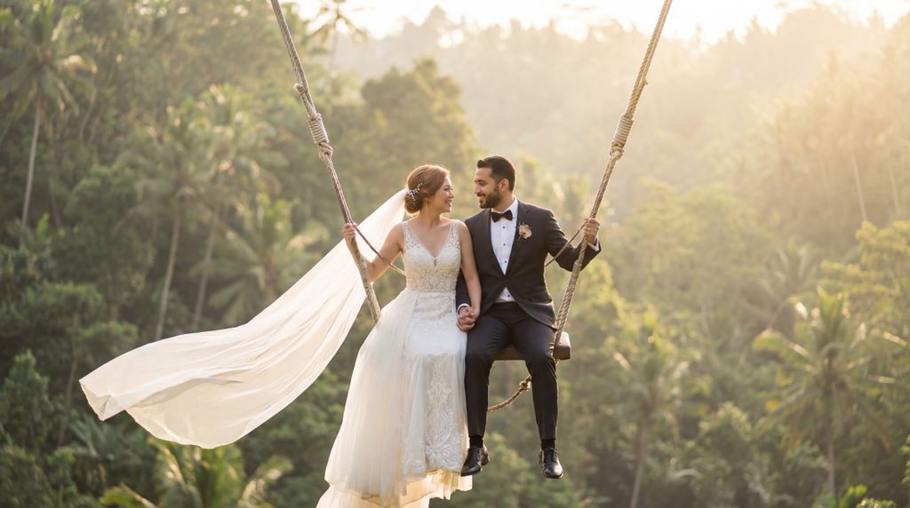 Bali Swing (or similar jungle swings) wedding photography, Bali, Bali Swing (or similar jungle swings) wedding photography, Bali,