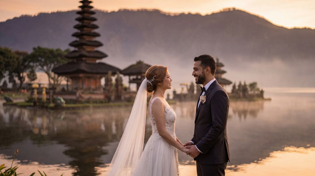Ulun Danu Beratan Temple wedding photography, Bali, Ulun Danu Beratan Temple wedding photography, Bali,