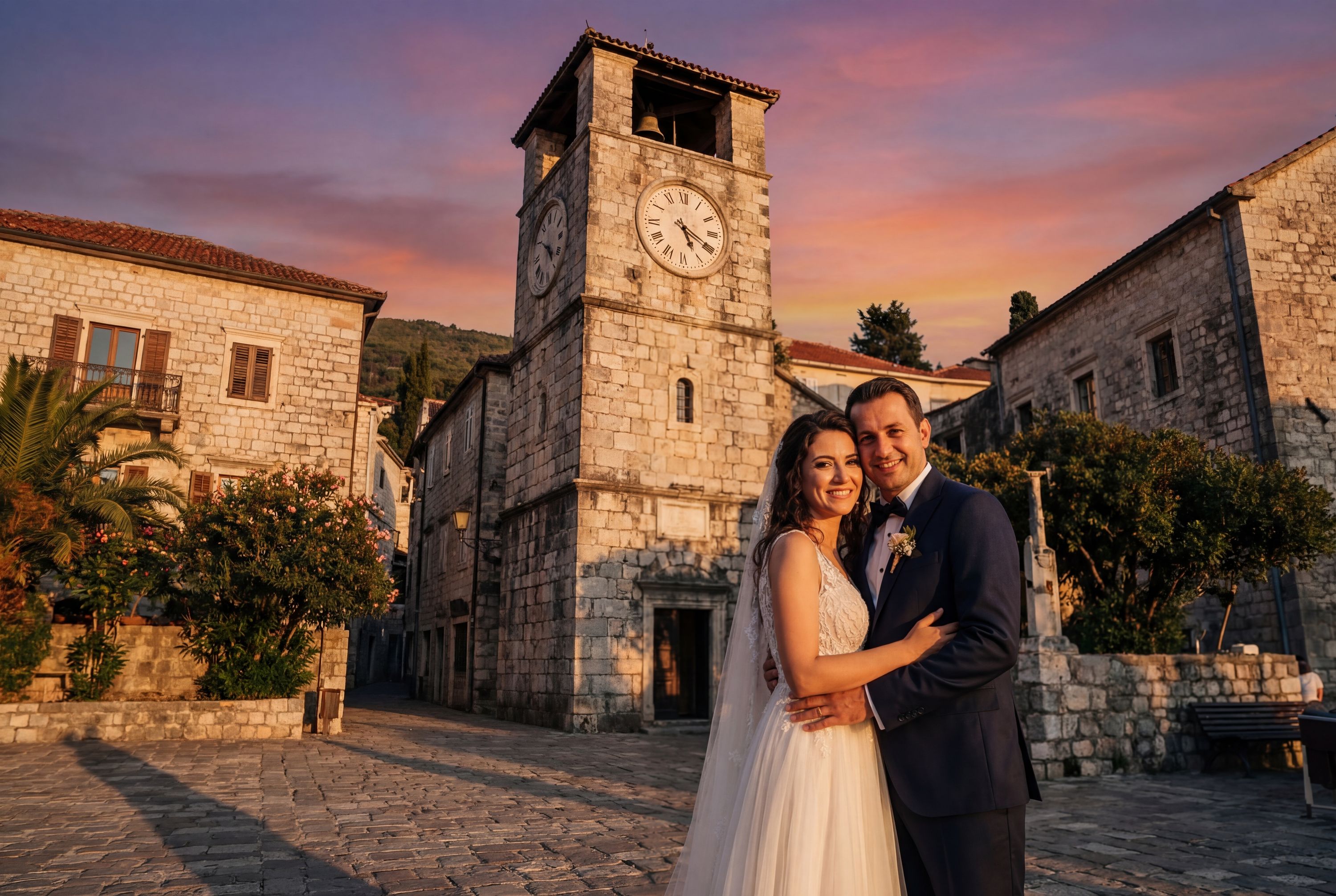 Wedding photography Herceg Novi - Clock Tower (Sahat Kula)